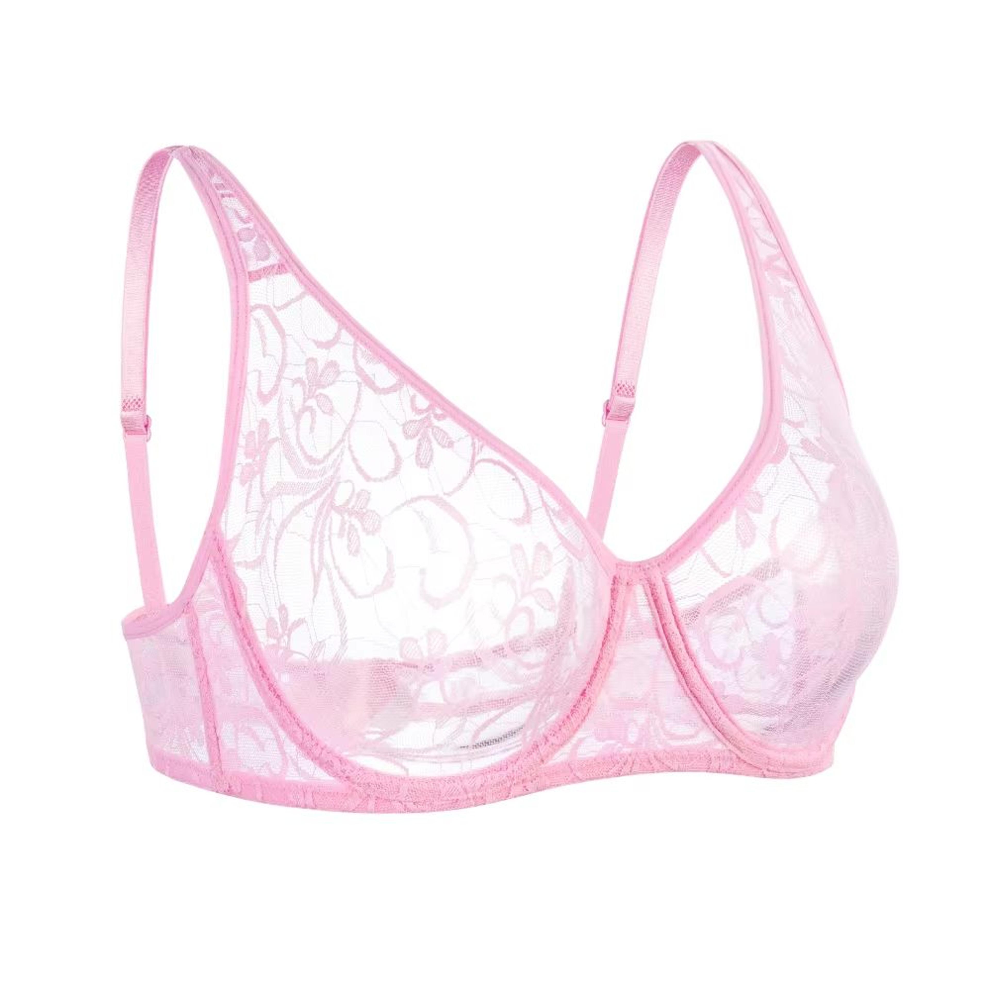 Lace Embroidery Underwire Bra For Women AD Cup 7