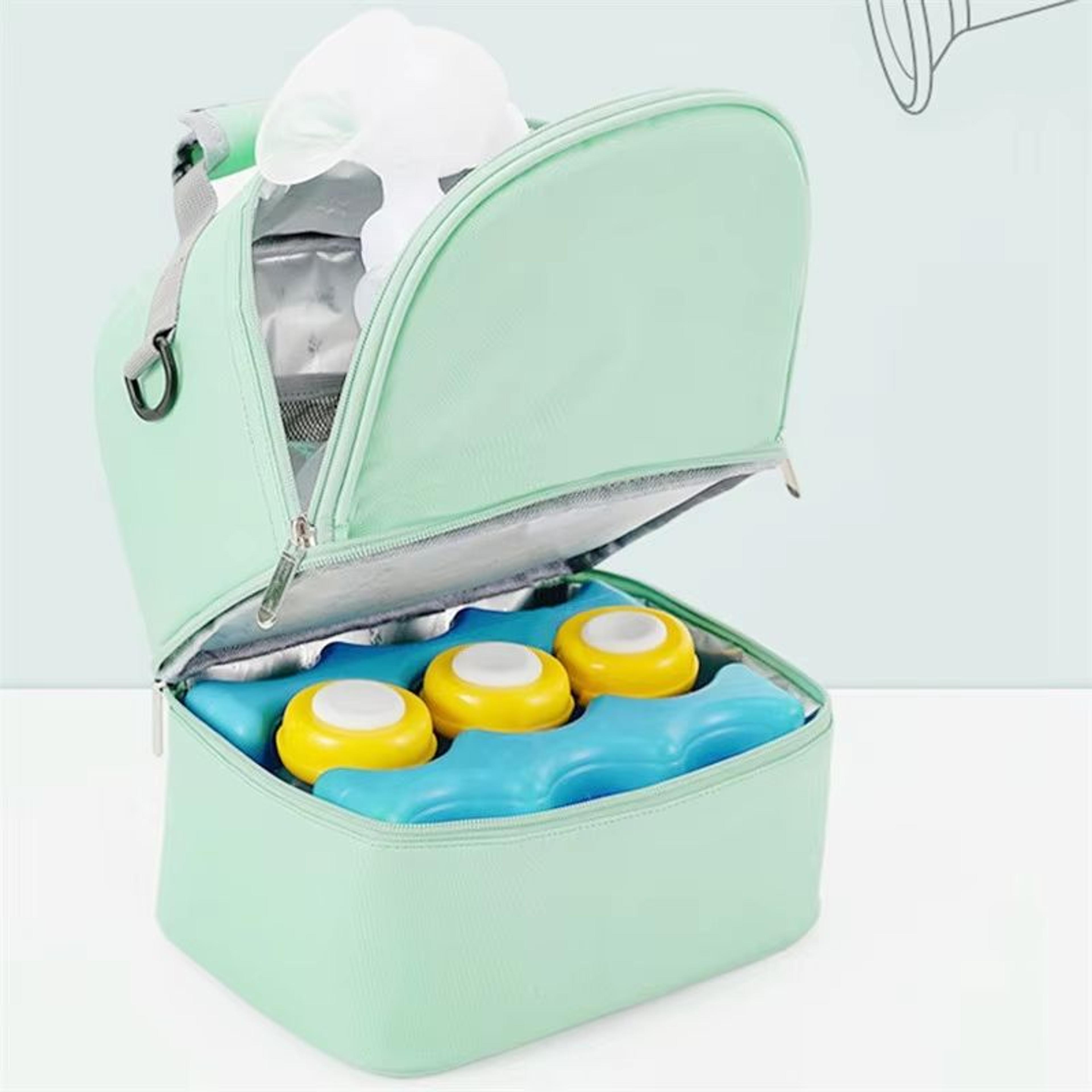 insulated double-layer large capacity mommy diaper & picnic bag