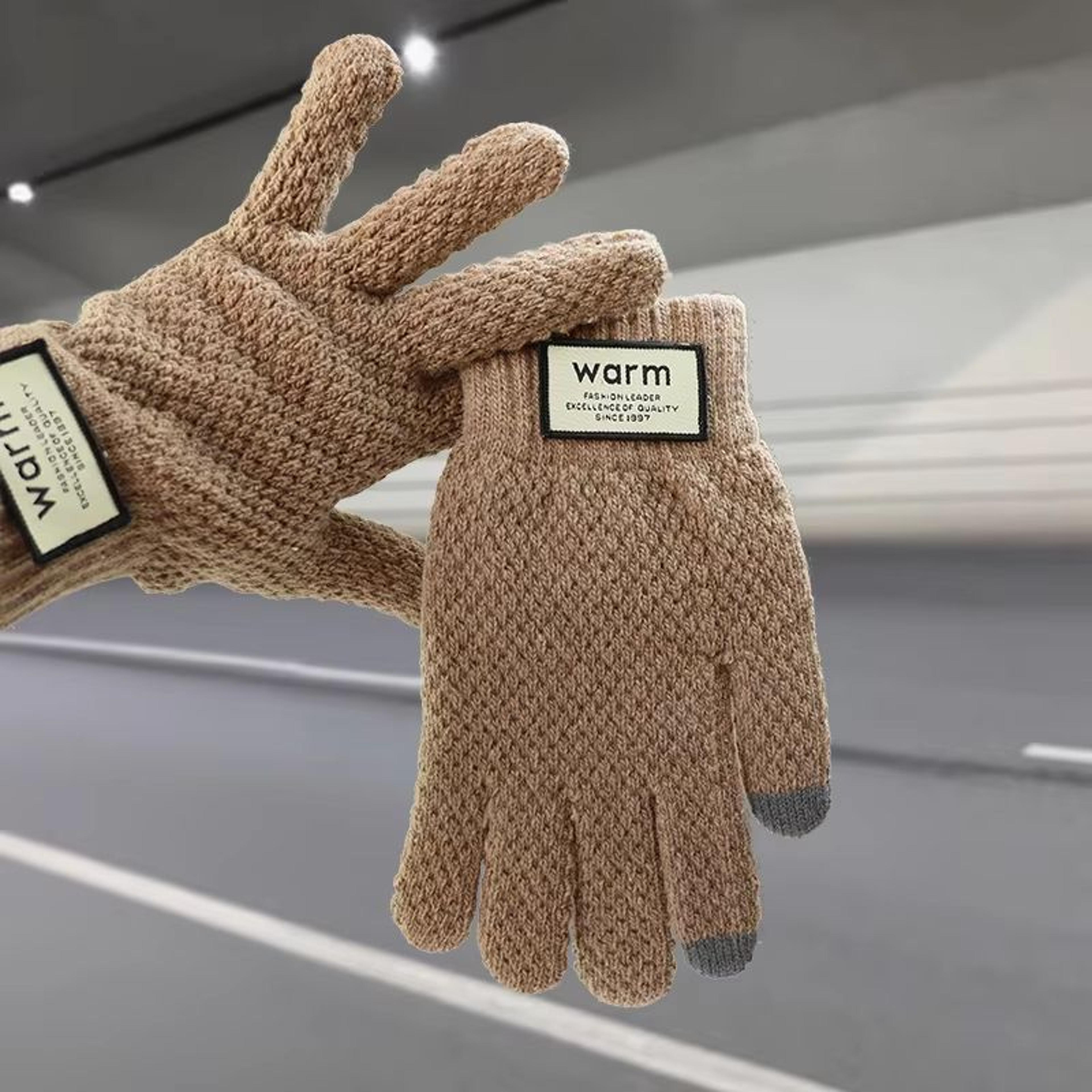 Warm FleeceLined Touchscreen Cotton Winter Gloves For Men Women Cycling Outdoor Use 10