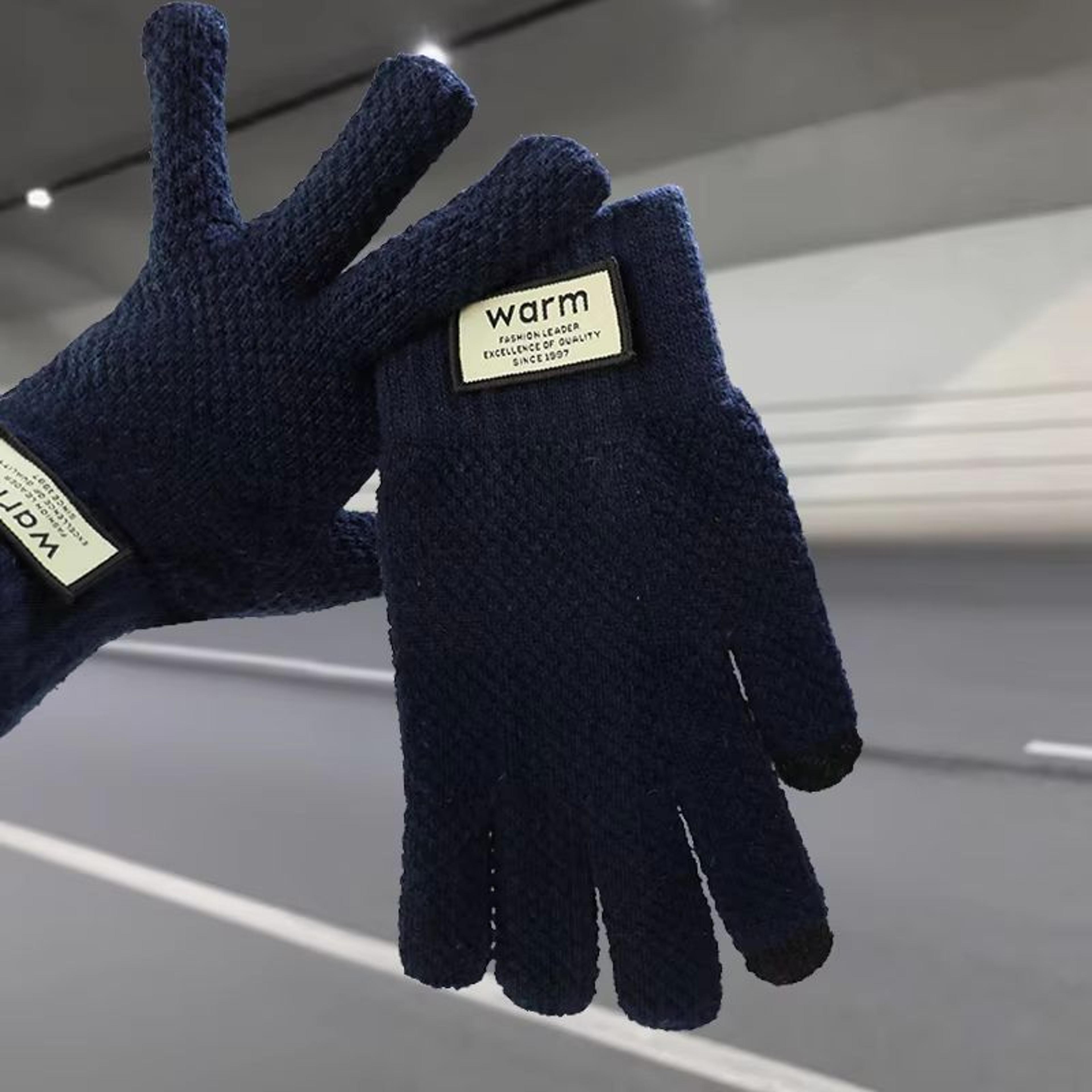 Warm FleeceLined Touchscreen Cotton Winter Gloves For Men Women Cycling Outdoor Use 6