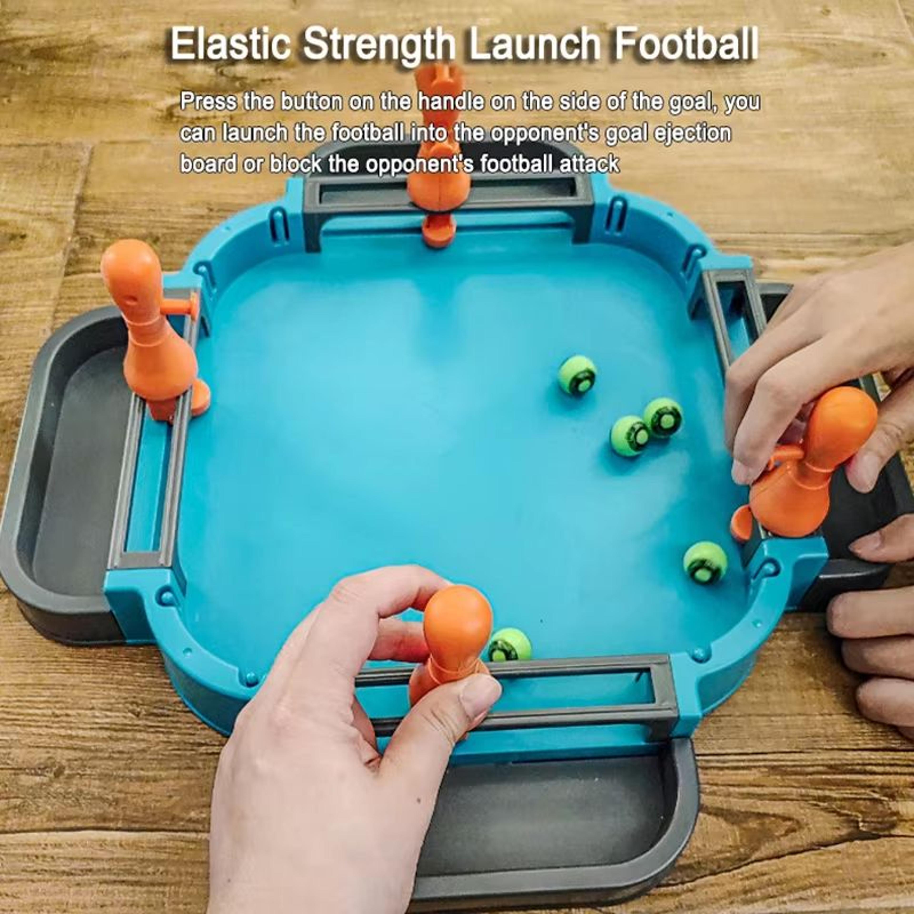 Kids Tabletop Pinball Game Soccer Marble Shooting Battle Board Game 3