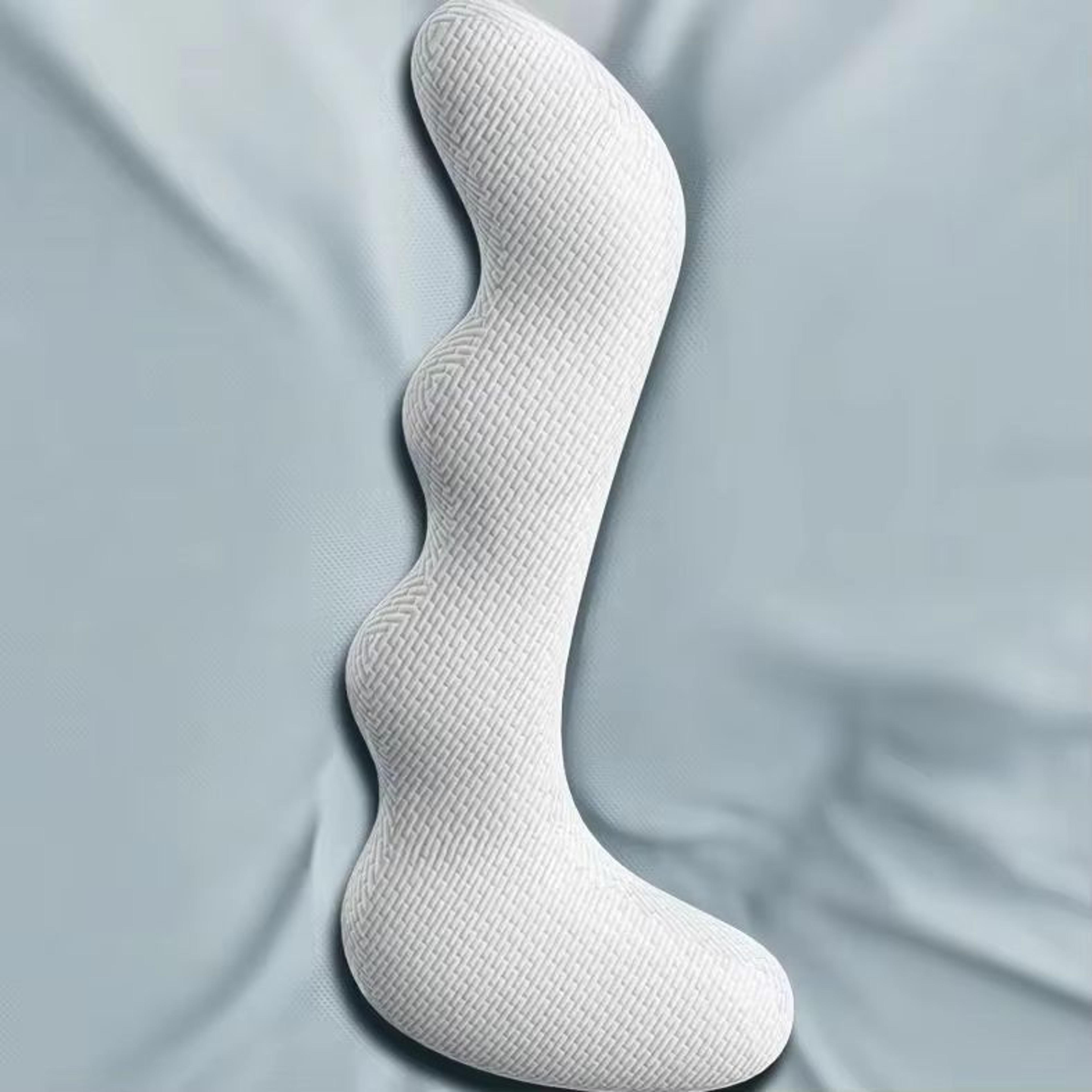 cloudsupport large adult memory foam side sleeping pillow with removable washable knitted cover