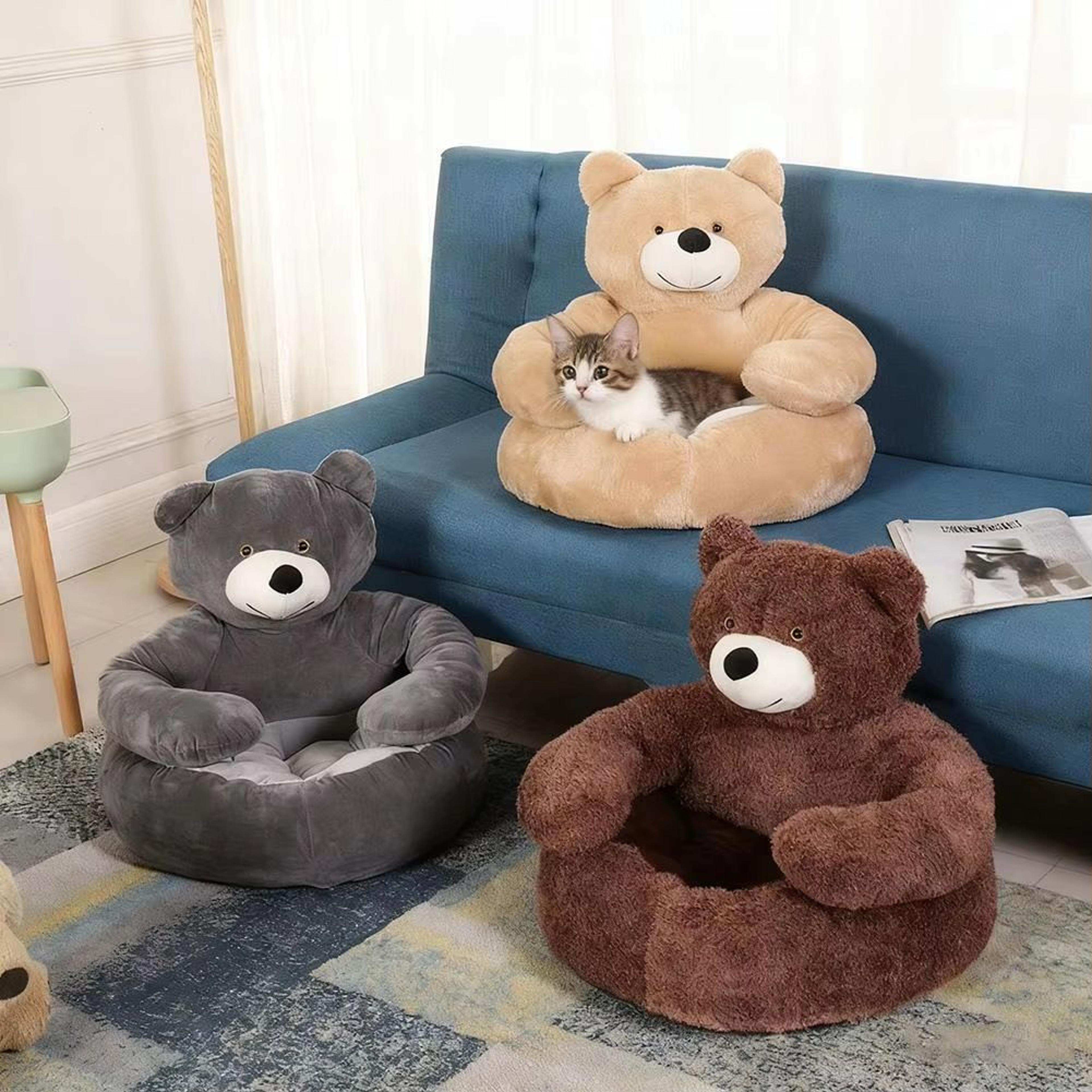 CozyBear Plush Pet Bed With Removable Washable Mat Four Seasons Dog  Cat Sleeping Pad 5