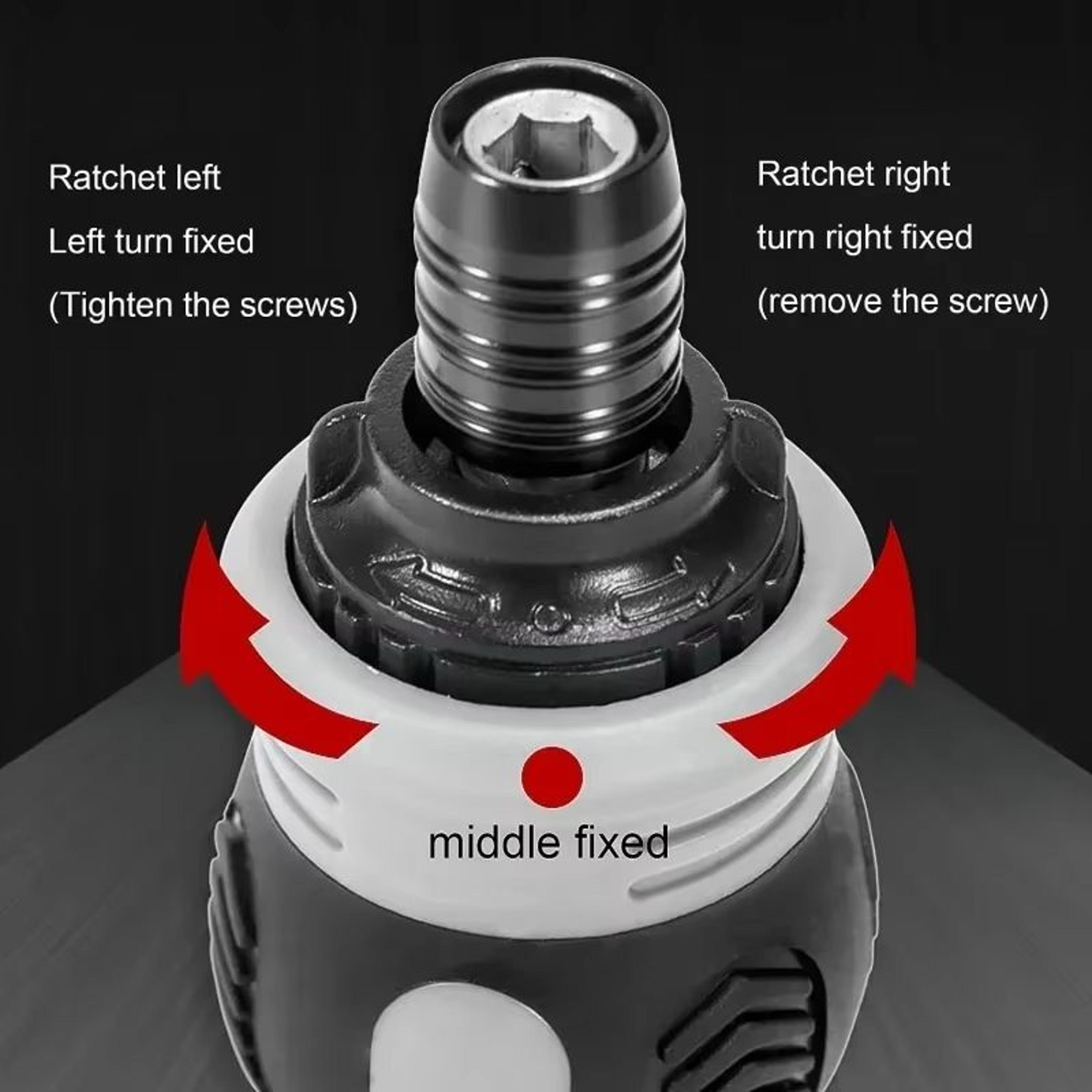 Mini Ratchet Magnetic Screwdriver With Reversing Function For Phillips And Slotted Screws 2
