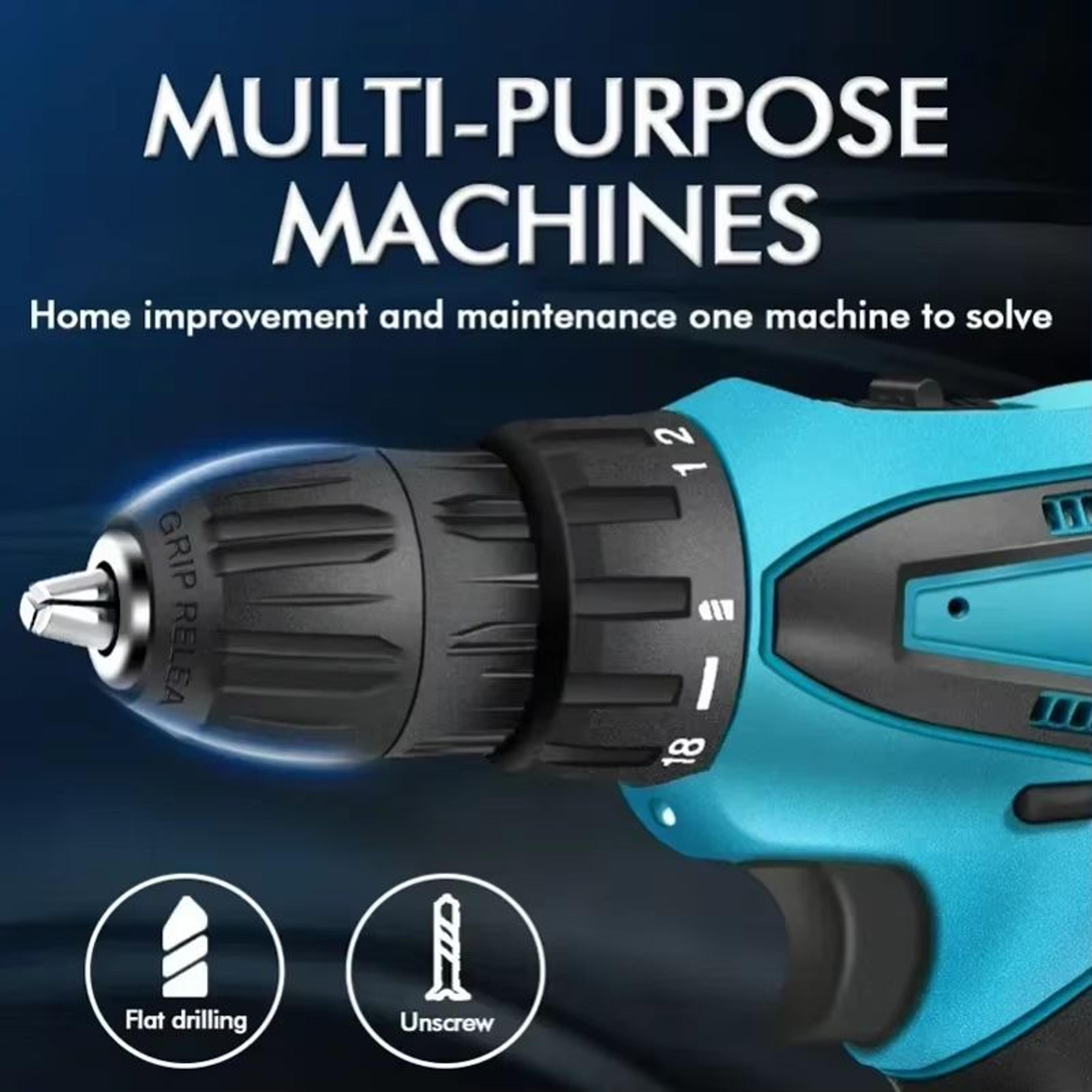12V Cordless Impact Drill And Electric Screwdriver Combo Kit 2