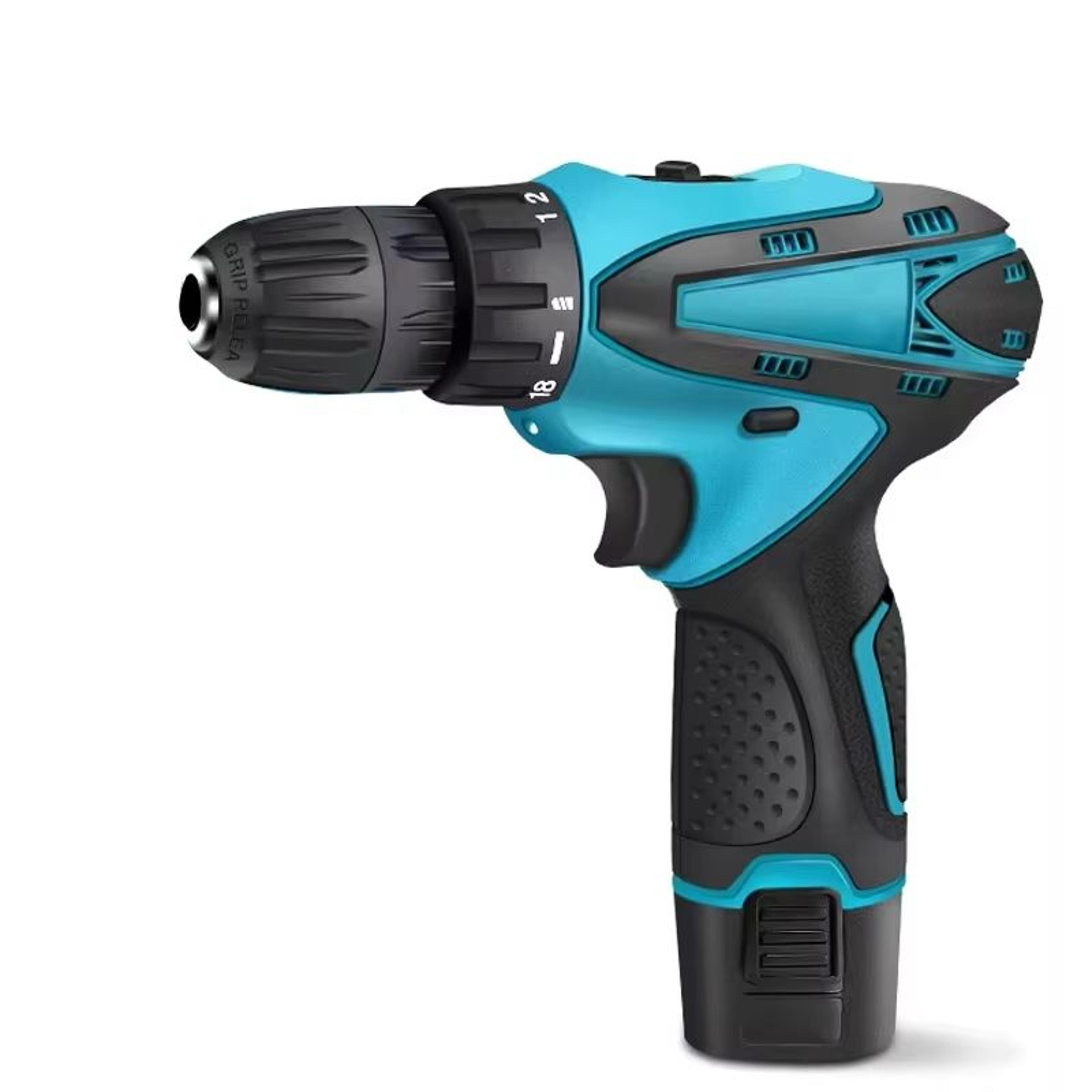12V Cordless Impact Drill And Electric Screwdriver Combo Kit 6