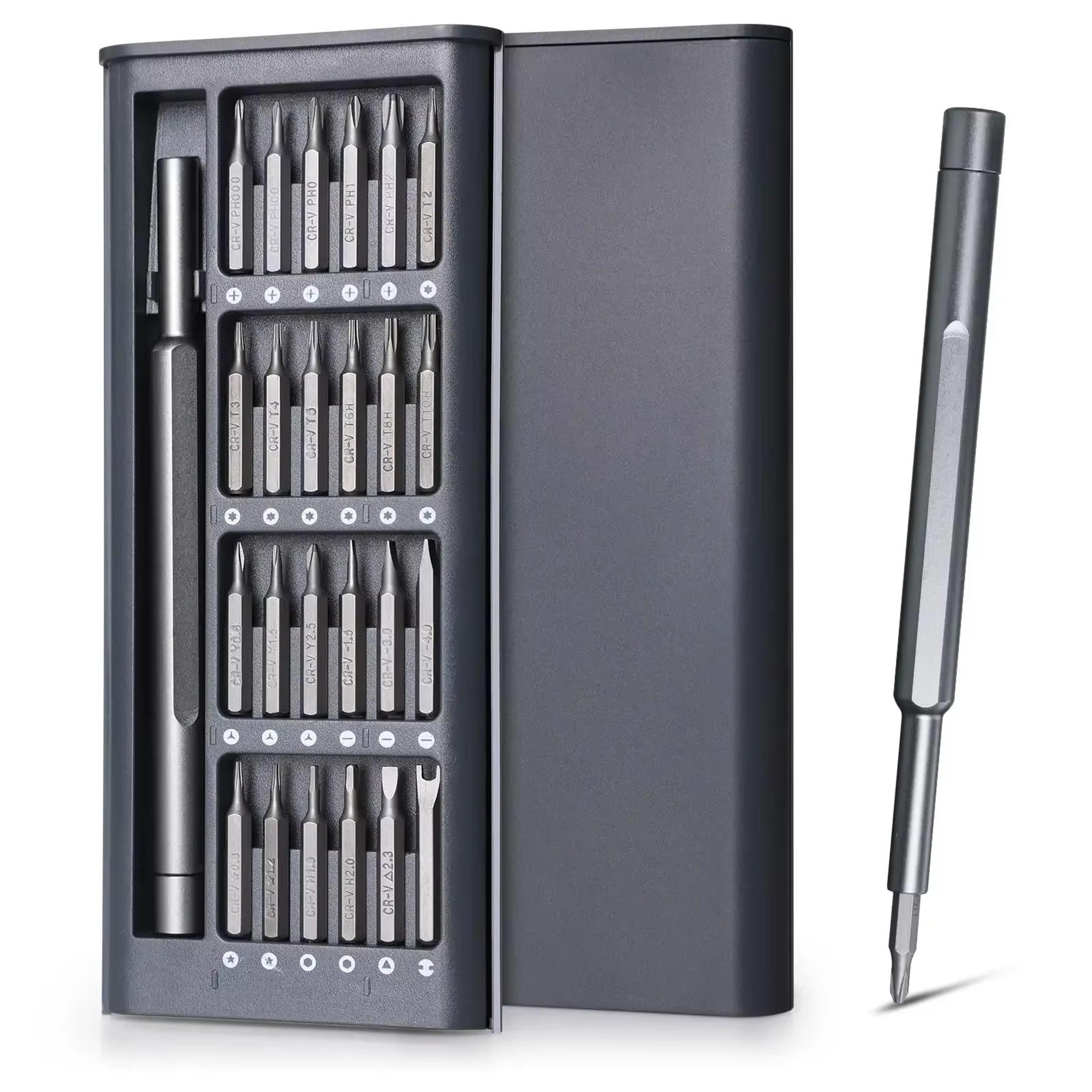 25in1 Precision Magnetic Screwdriver Set With MultiBits For IPhone PC Watch Camera Glasses Repairs 7