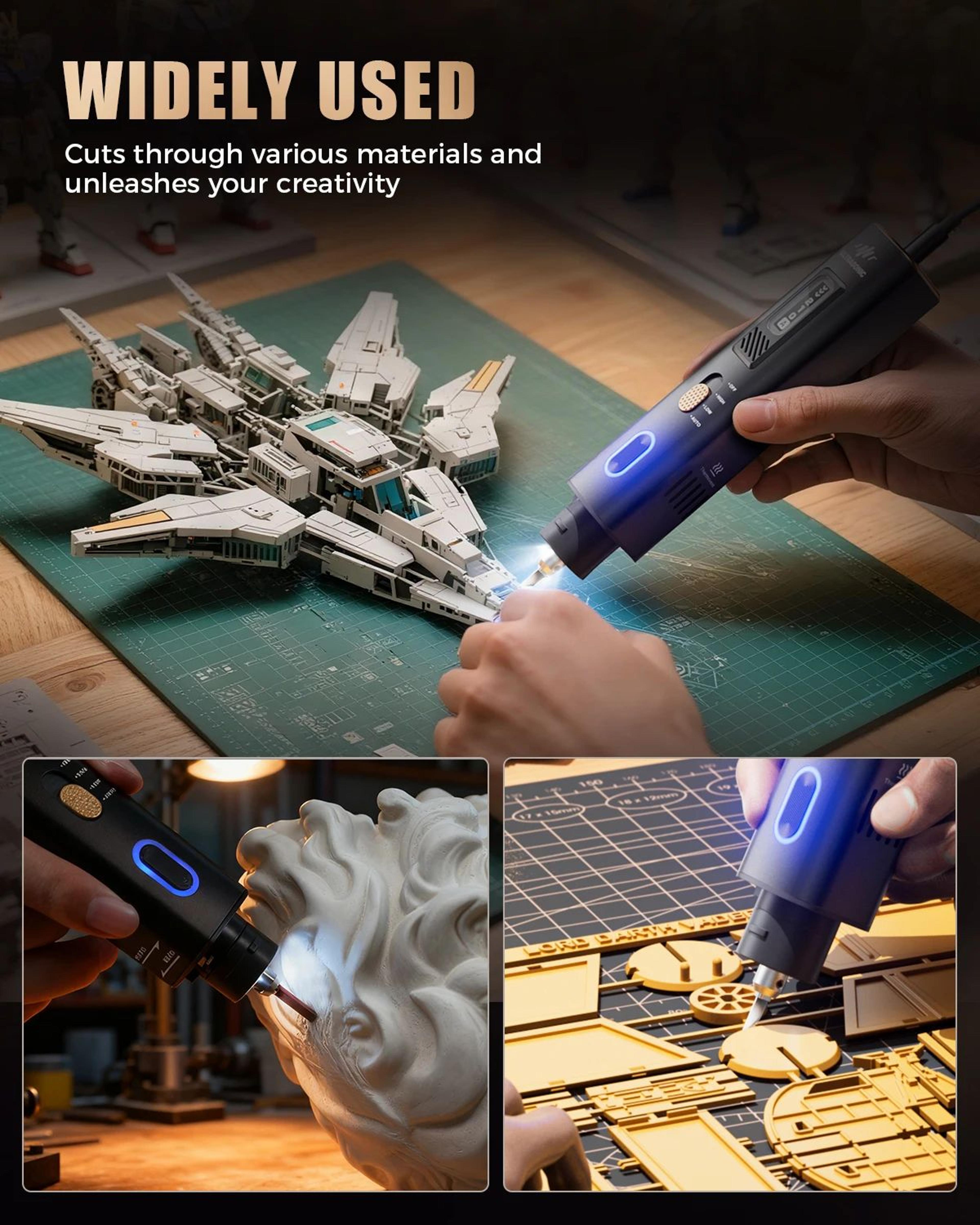 Jakemy JMY10 PRO 35W Ultrasonic Cutting And Polishing Tool  Precision DIY Cutter For Model Boards C 2