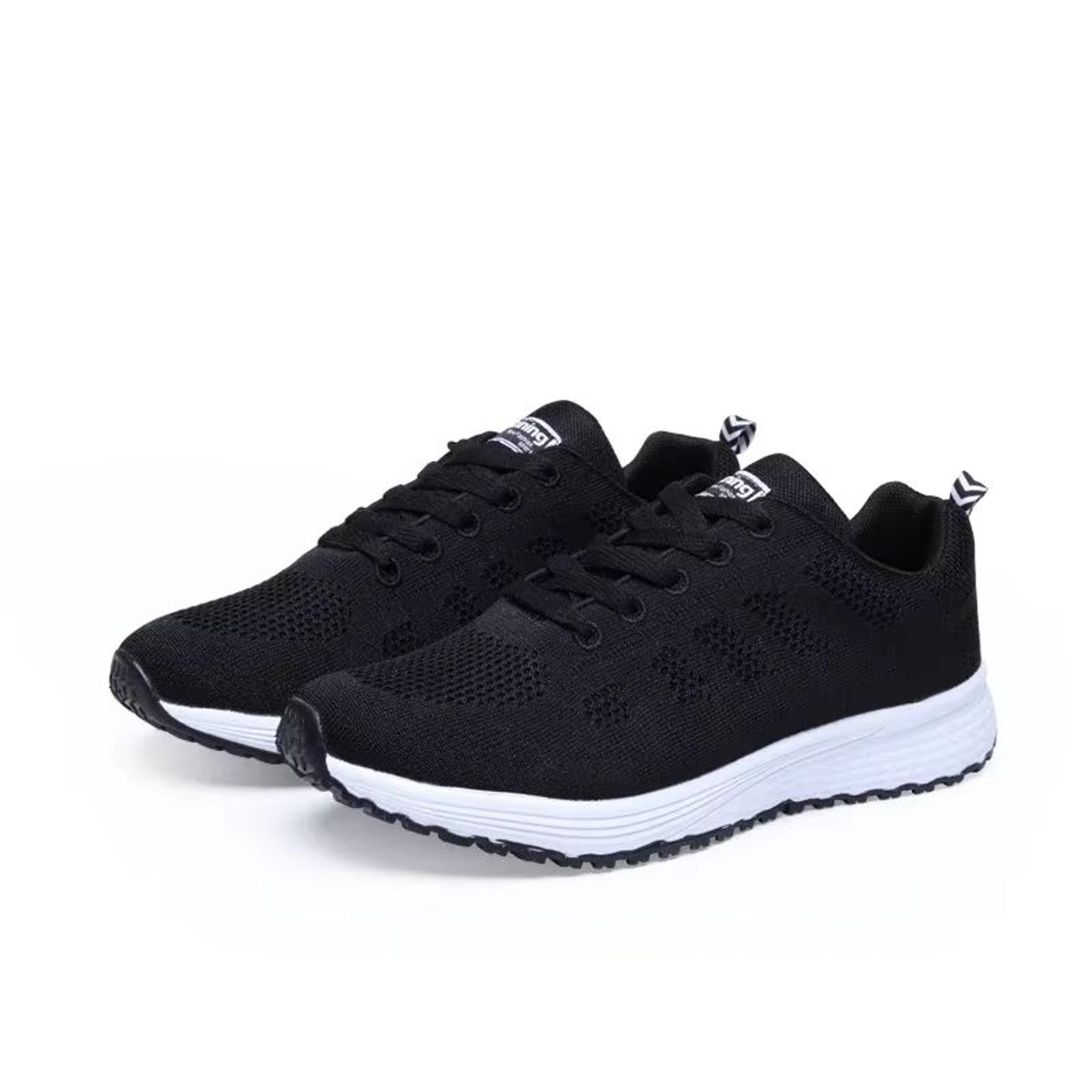MAEDEF Womens Lightweight Breathable Walking Mesh Flats Casual Sneakers White Female Footwear 7