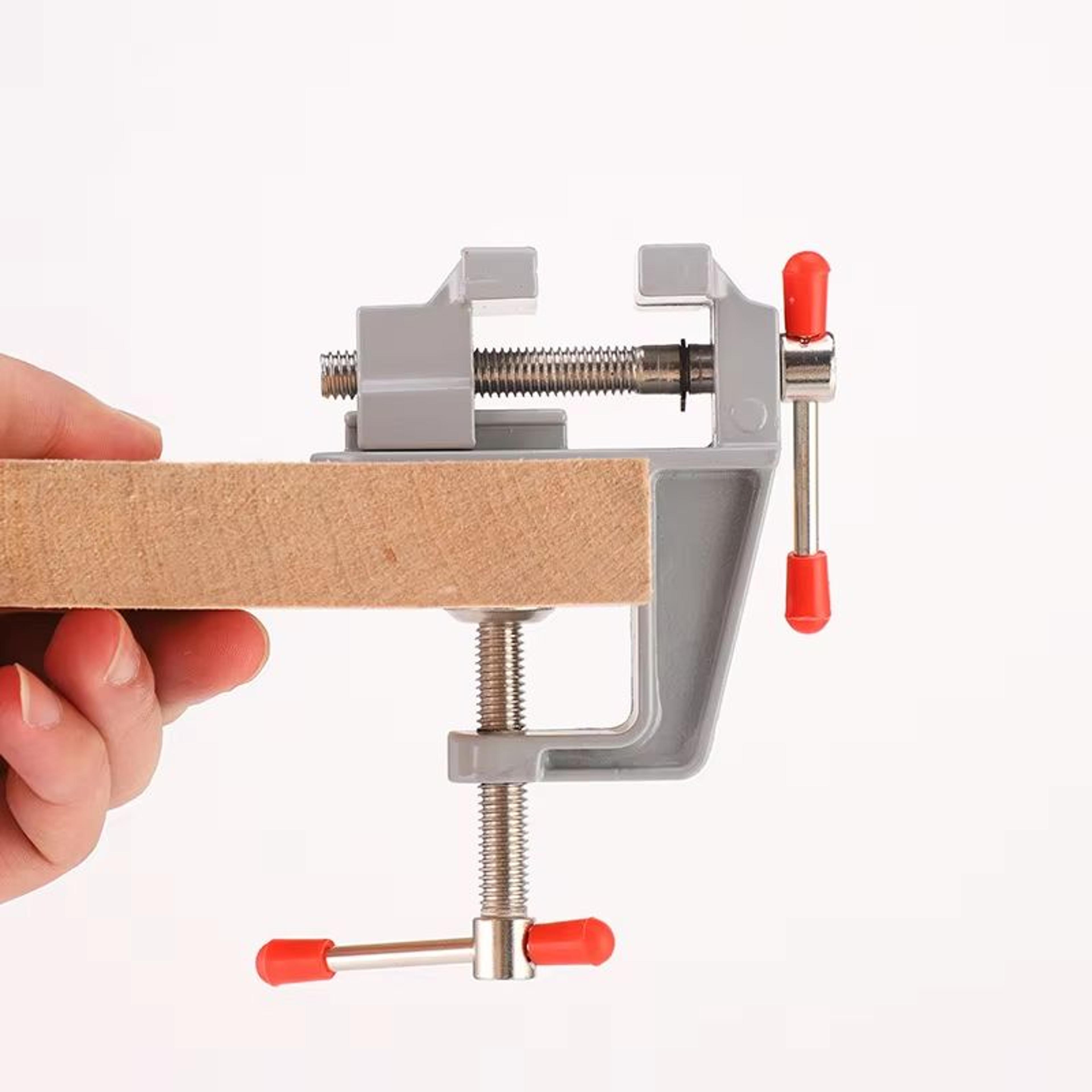 35in Aluminum Mini Bench Vise For Jewelry Crafts And Precision Hobby Work 3
