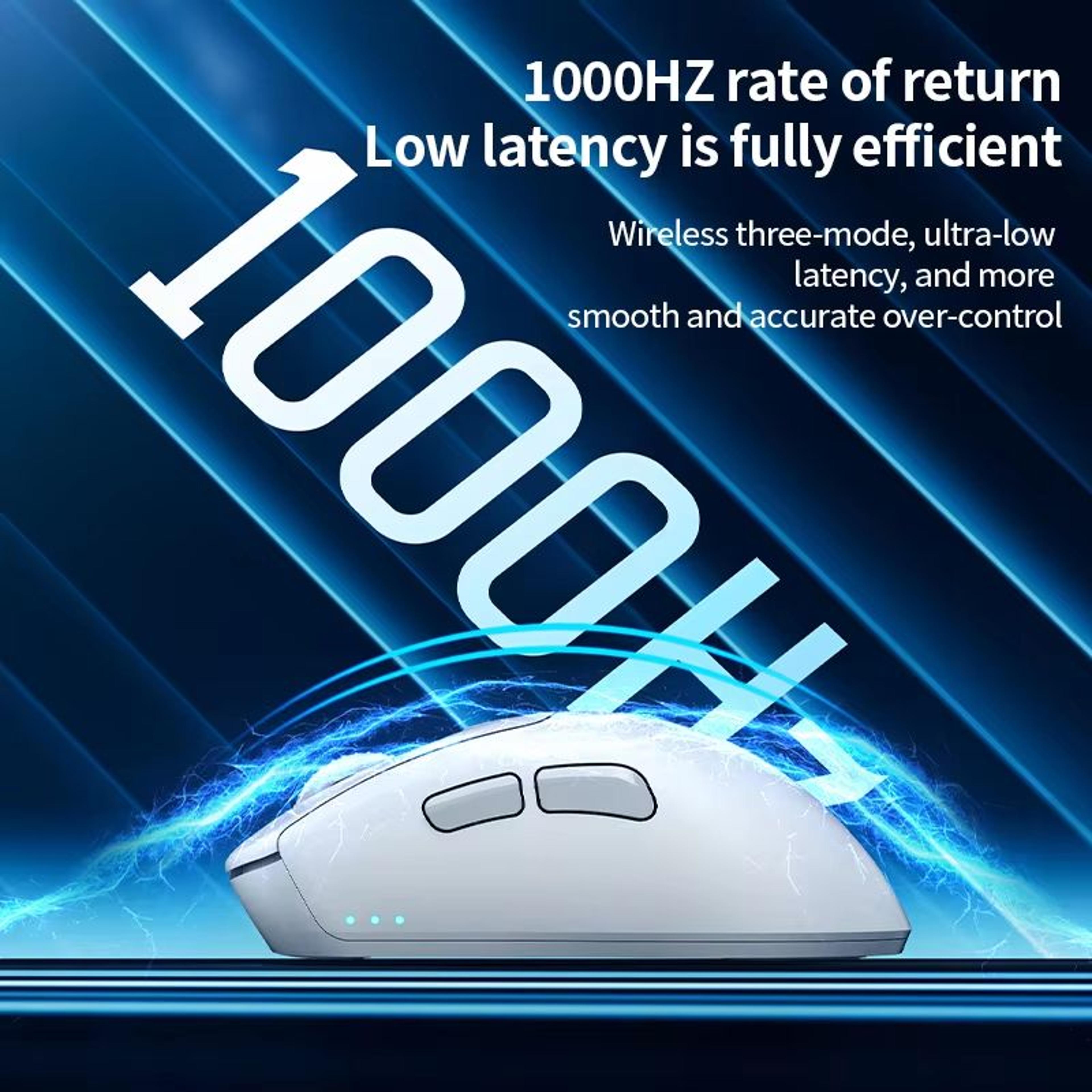 SOREX X1 Tri Mode Wireless Gaming Mouse Bluetooth 50 1000Hz Polling 6400 DPI Lightweight Control 1