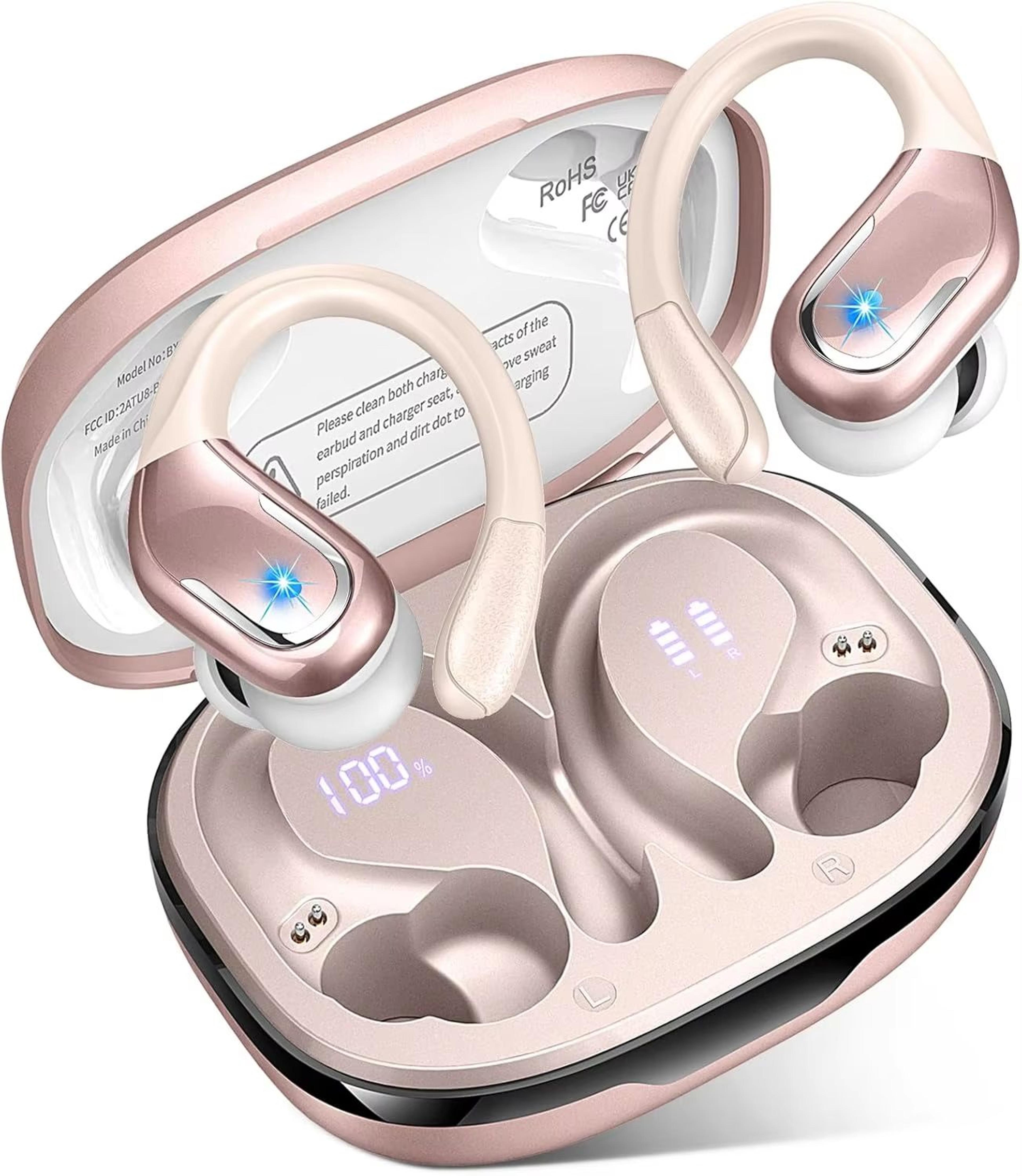 Bluetooth 53 Wireless Sport Earbuds With Earhooks And ENC Noise Canceling Mic 6
