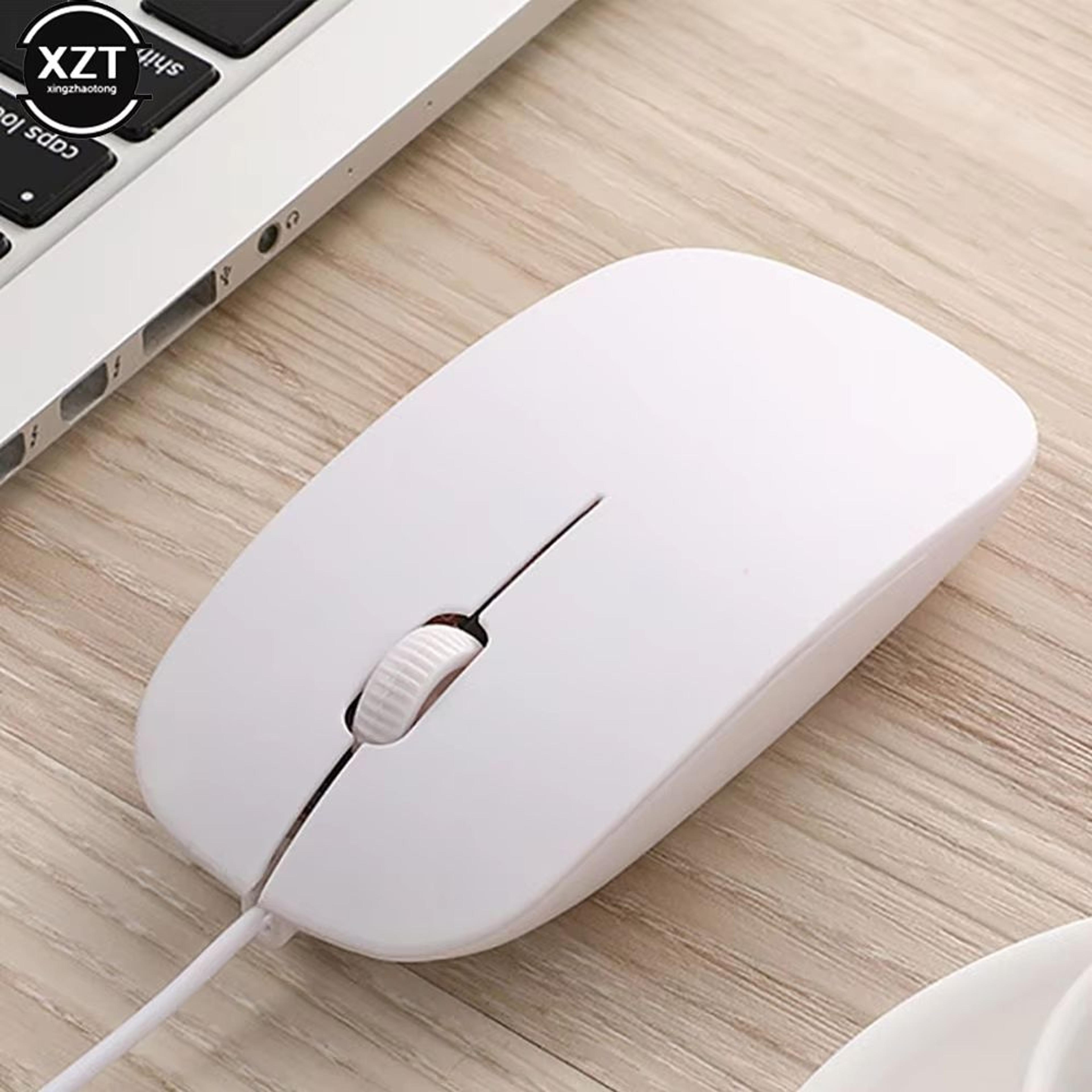 Ultrathin Wired USB Optical Mouse Ergonomic Business Mouse With 12m Cable For Laptop And PC 4