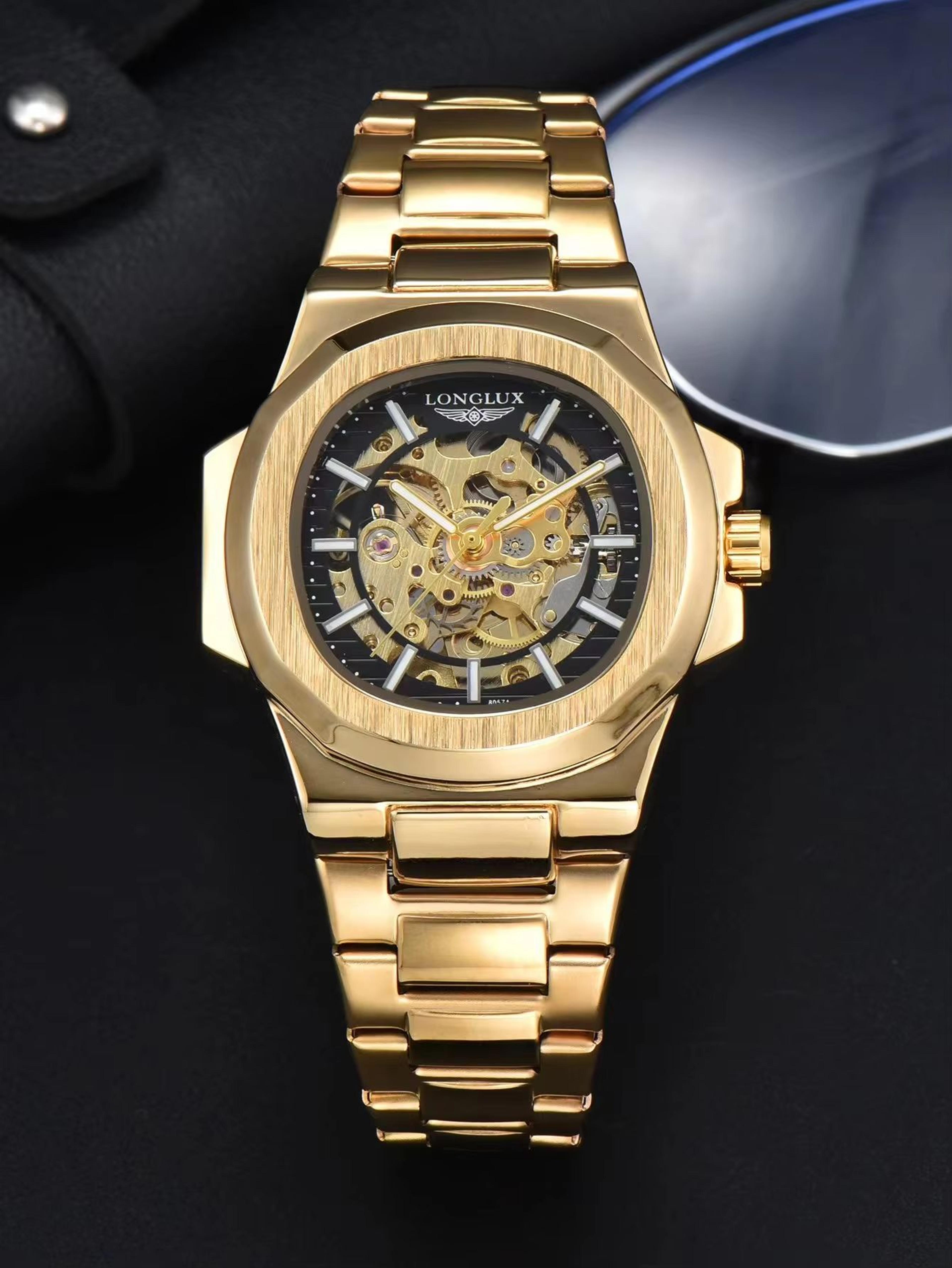 LONGLUX Prestige Automatic Skeleton Watch For Men 11