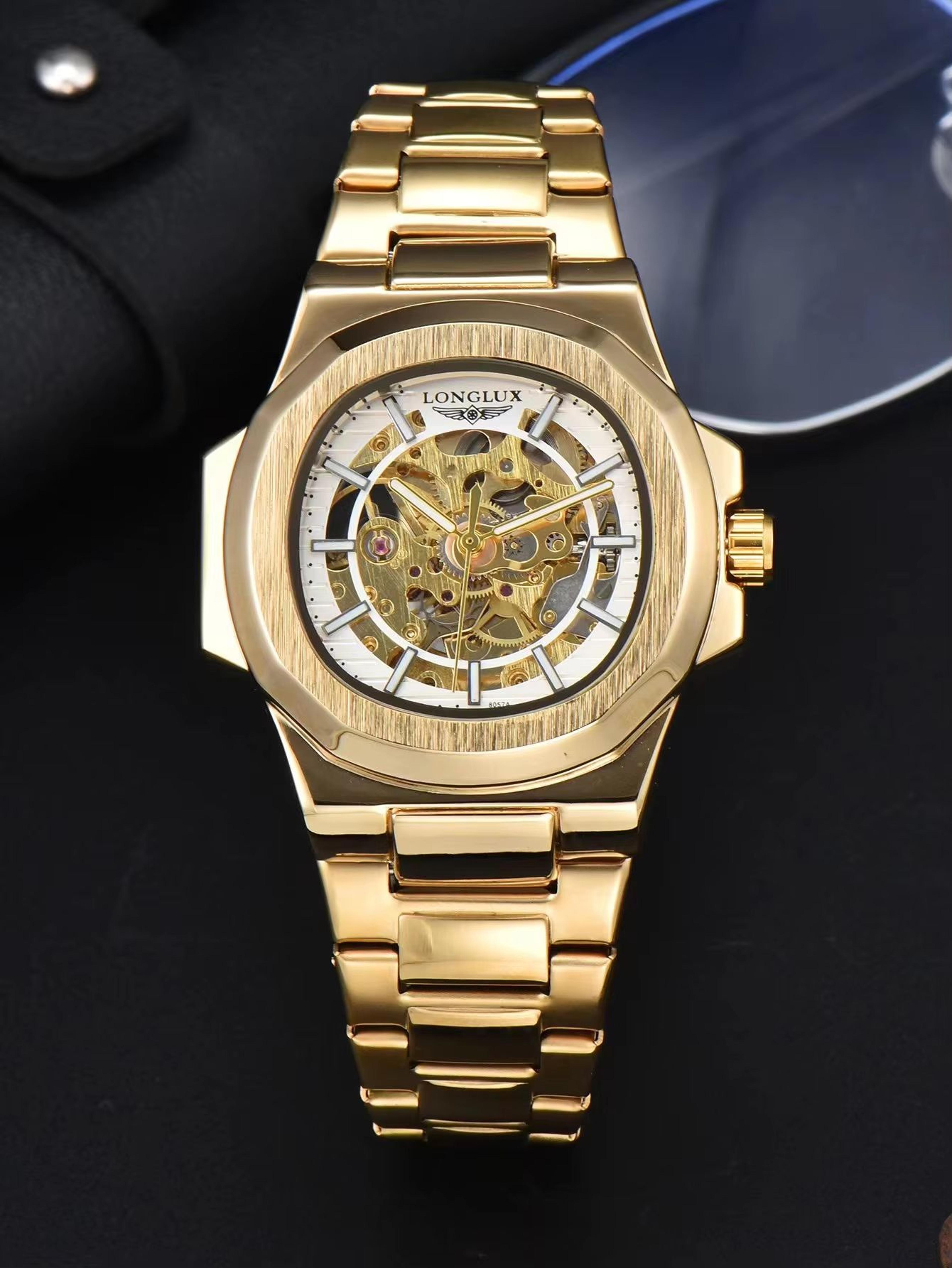 LONGLUX Prestige Automatic Skeleton Watch For Men 6