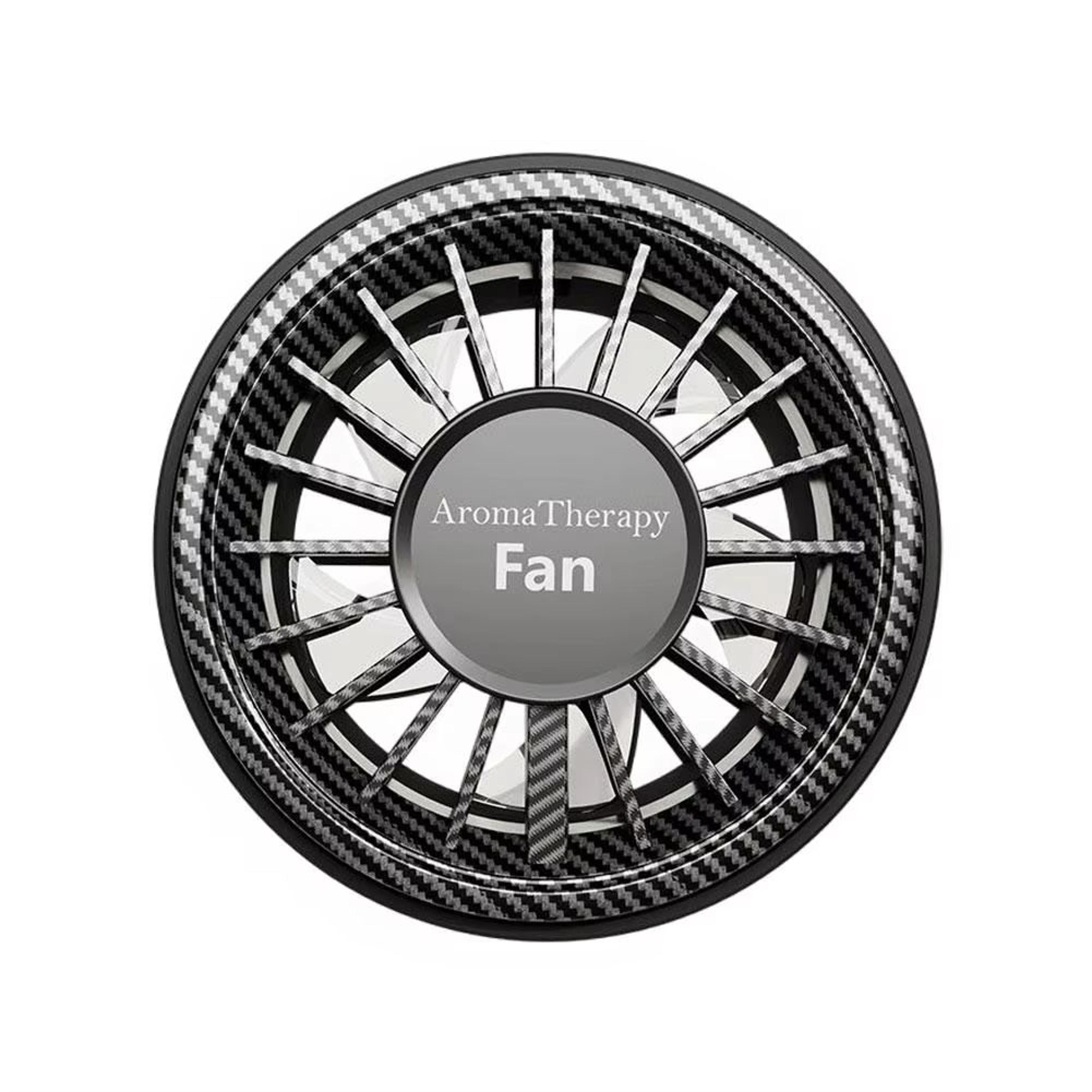 USB Car Mini Fan With Colorful Ambiance Lights And 3 Speeds 7