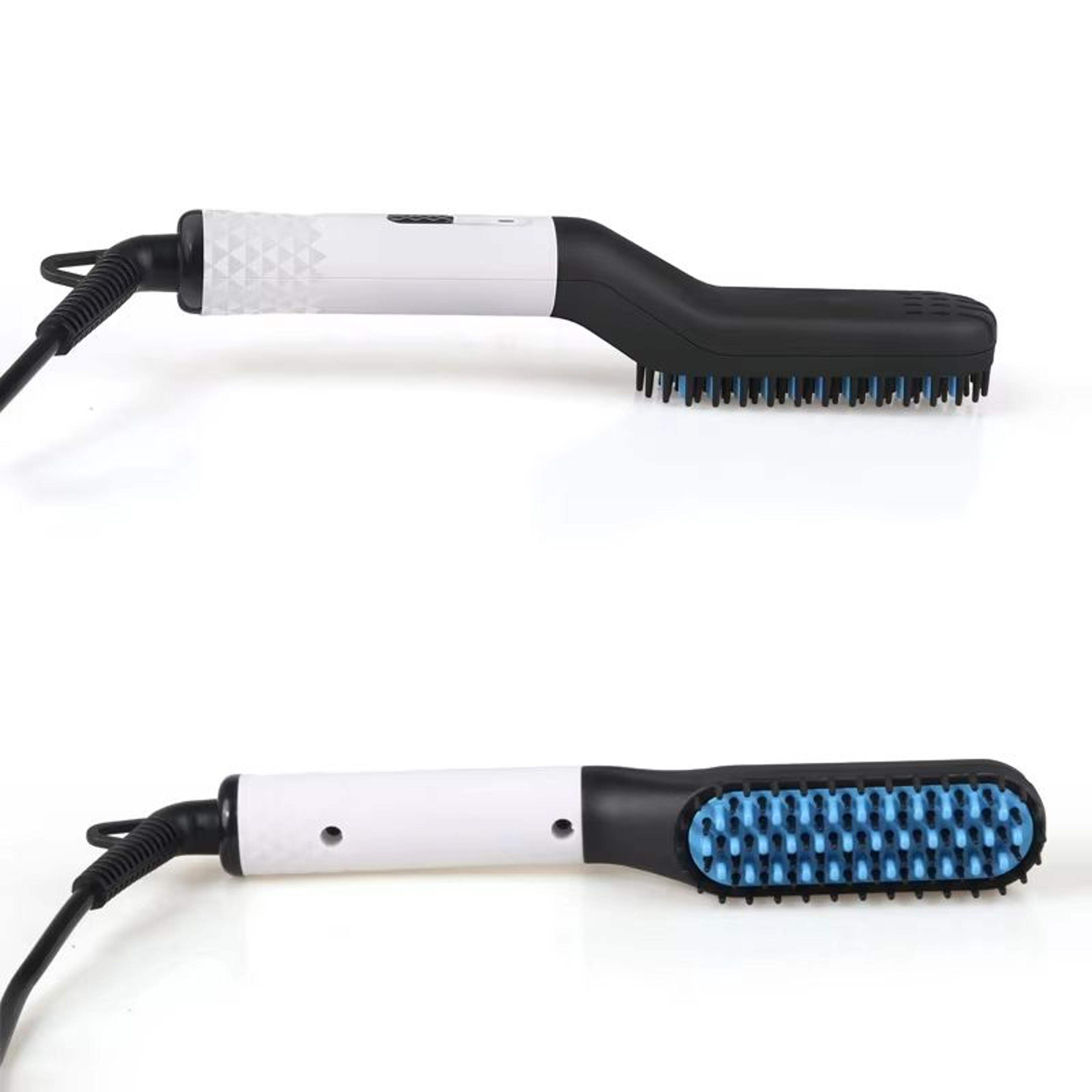 2in1 Beard Straightener Brush Portable Heated Beard Comb For Mens Hair And Beard Styling 4
