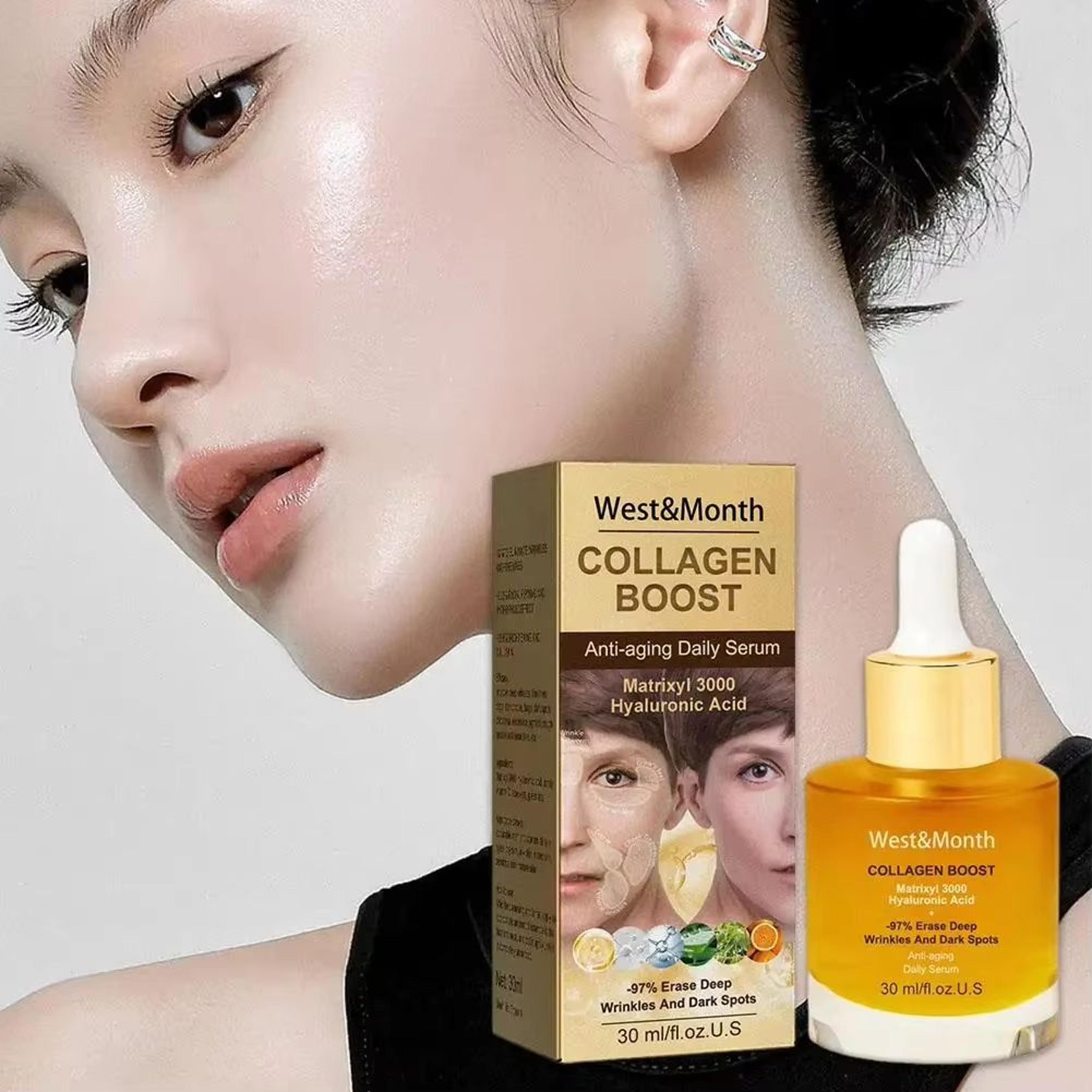Hydrating Collagen Face Serum Brightening Moisturizing Anti Fine Line Facial Serum 30ml 2