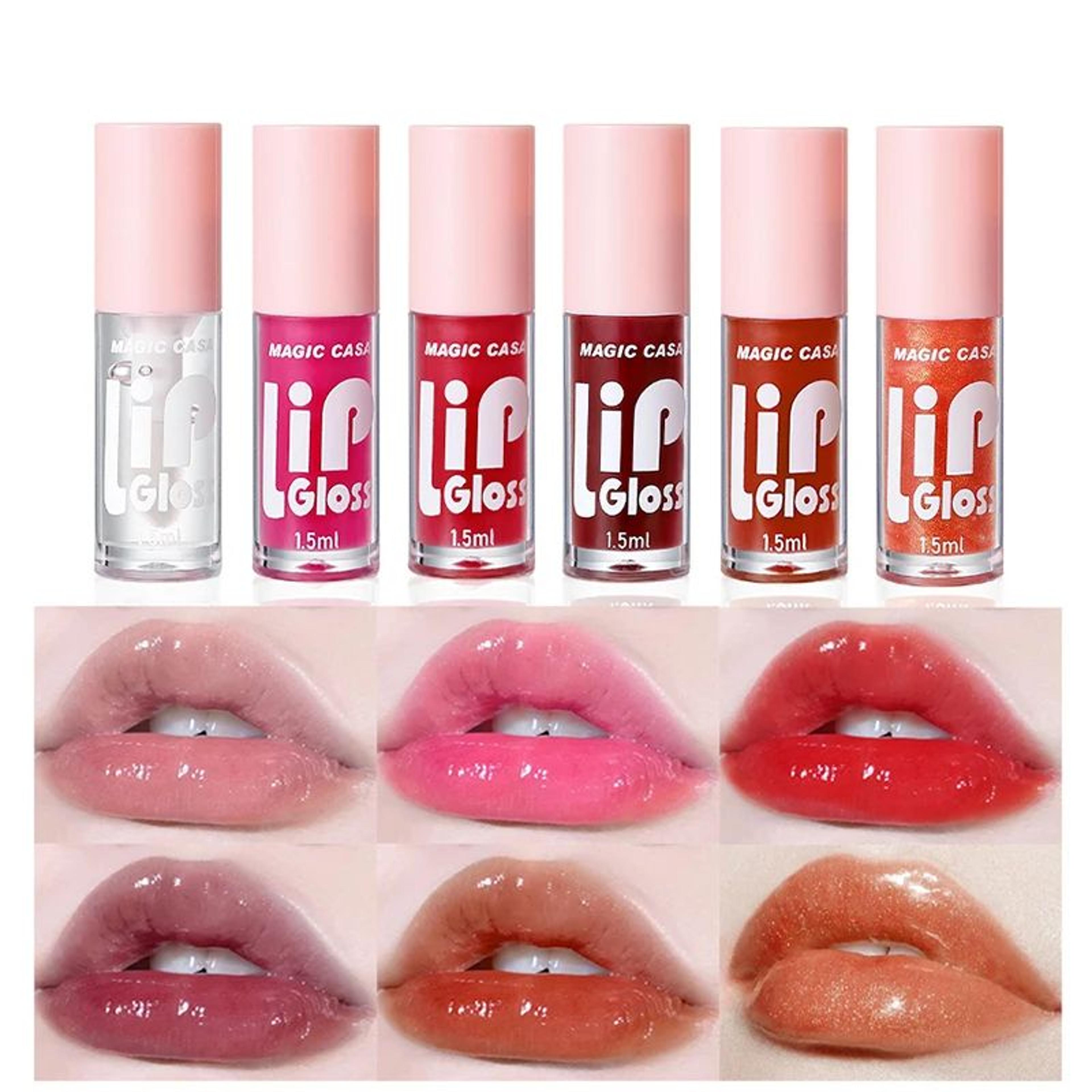 MAGIC CASA 6Piece Jelly Lip Oil Set For Glossy Hydrated Lips 2