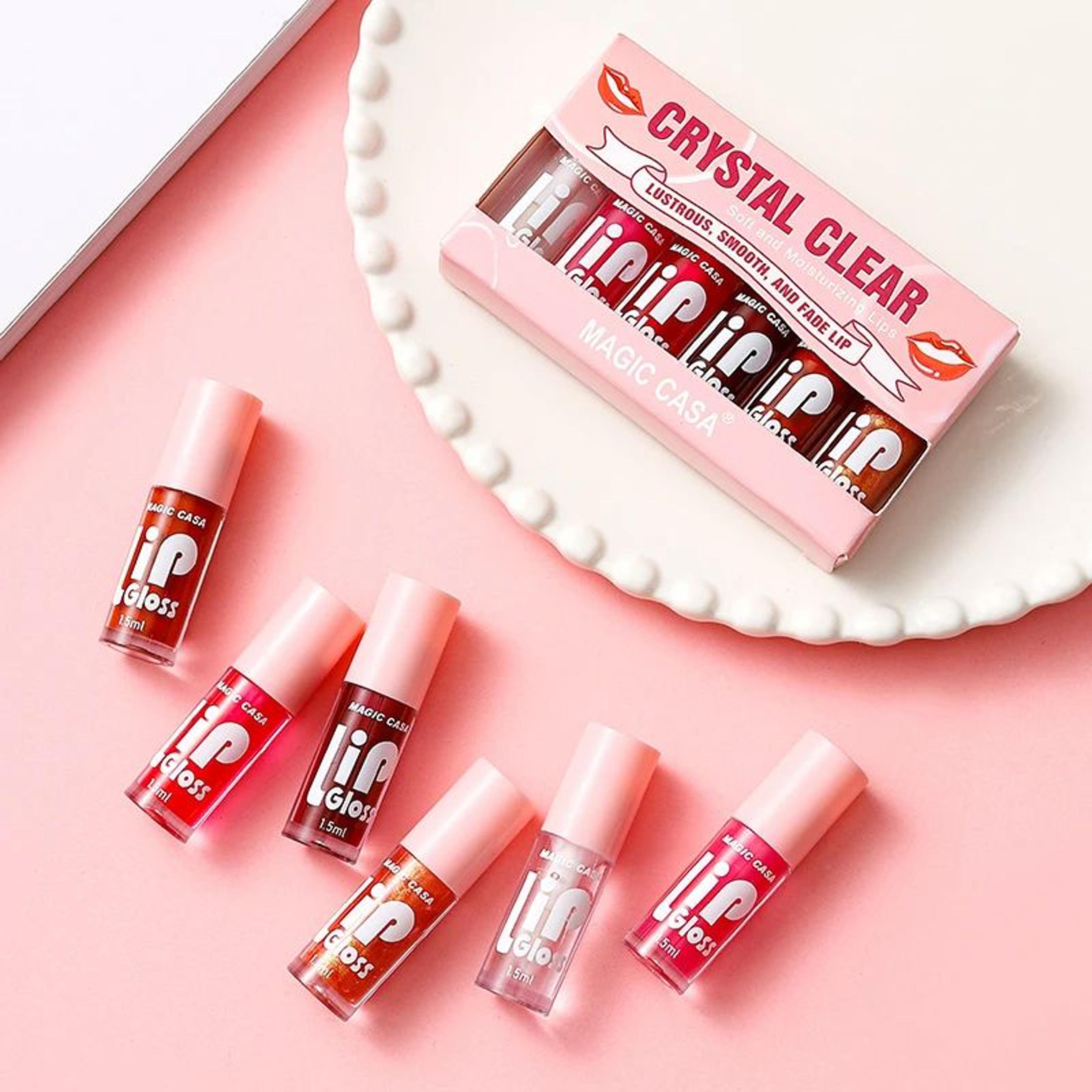 MAGIC CASA 6Piece Jelly Lip Oil Set For Glossy Hydrated Lips 4
