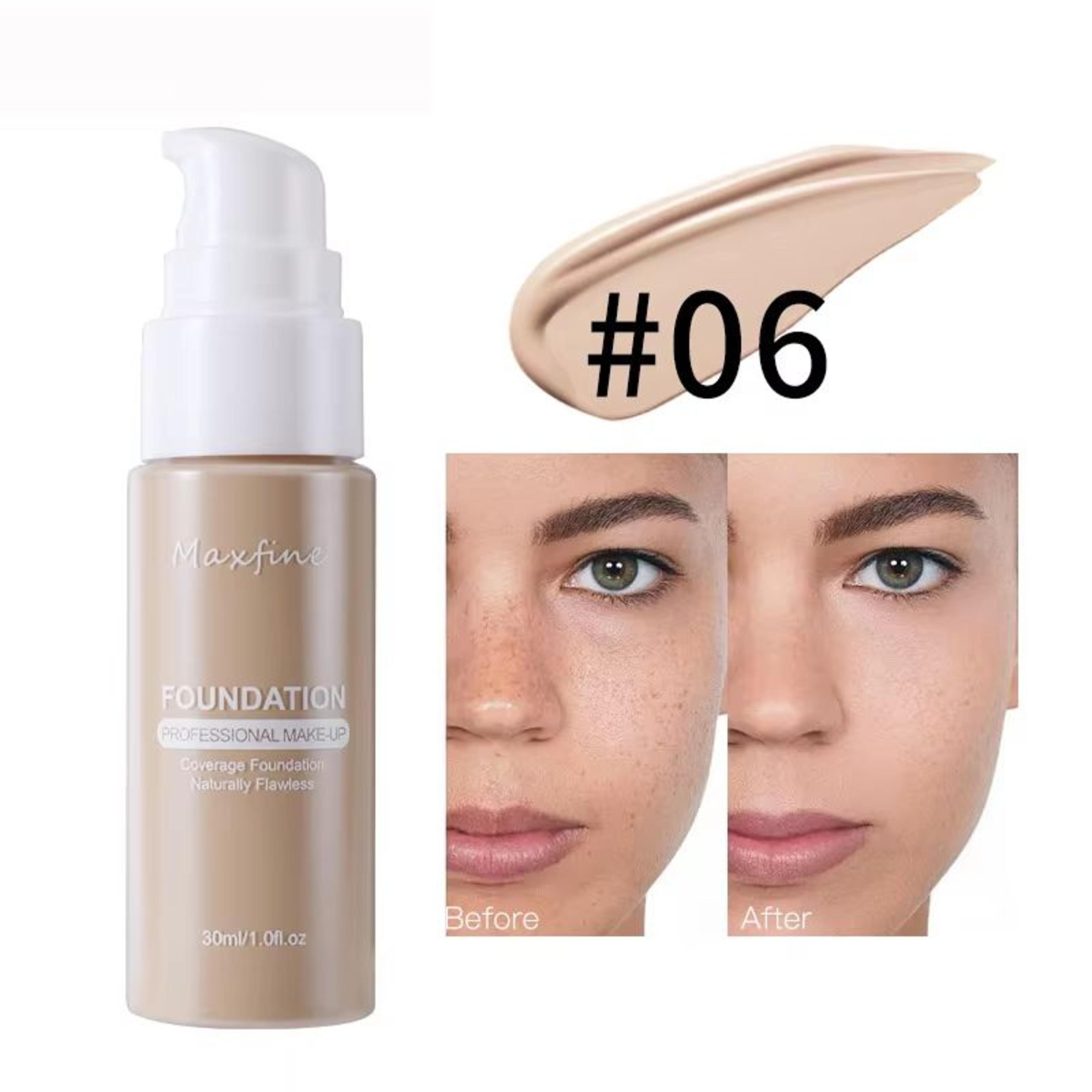 Flawless Waterproof Liquid Foundation Full Coverage Concealer Foundation Sweat Resistant Long Wear  11