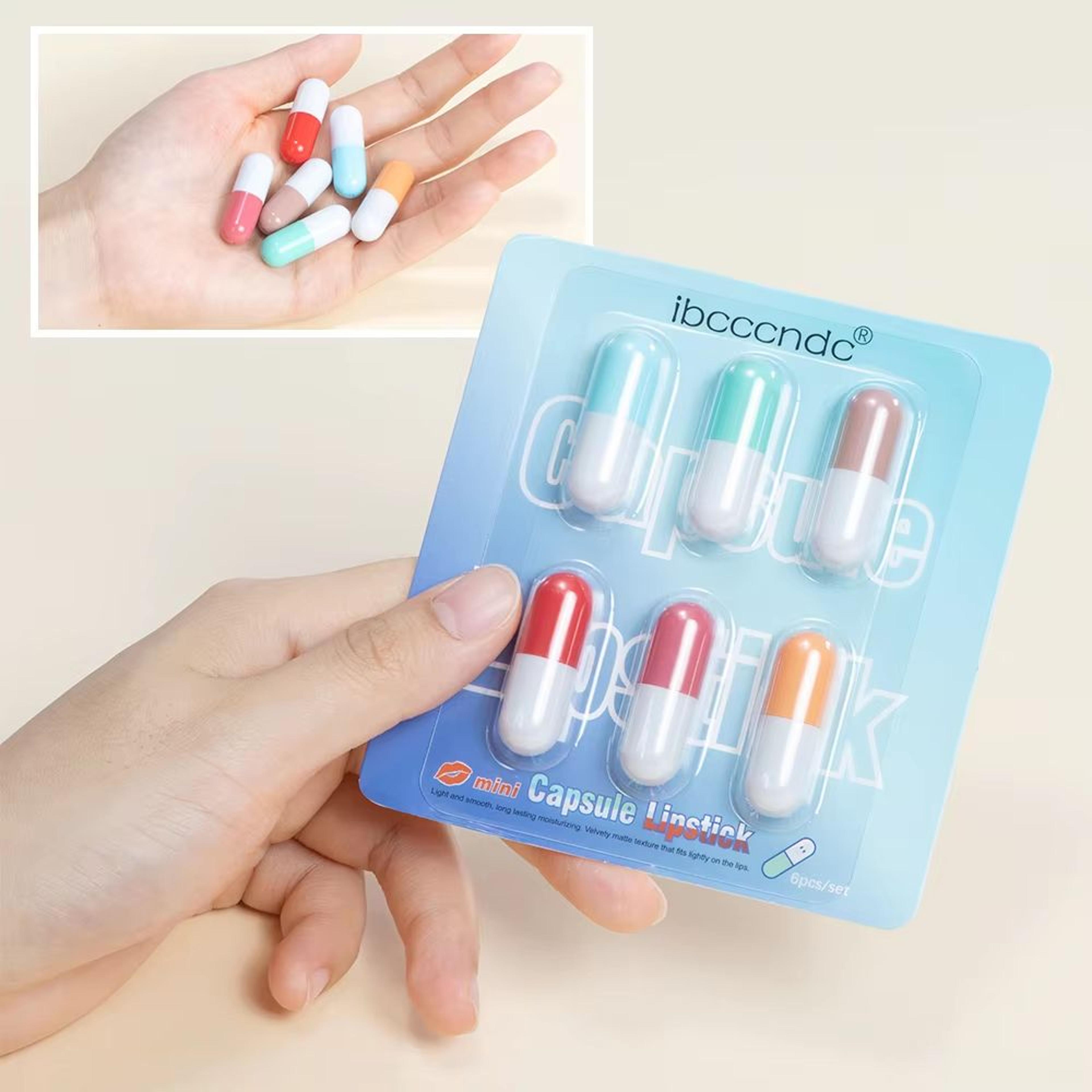 CapsuleCharm Mini Capsule Lipstick Set  Moisturizing Capsule Lipstick Set With Waterproof Mini Lips 1