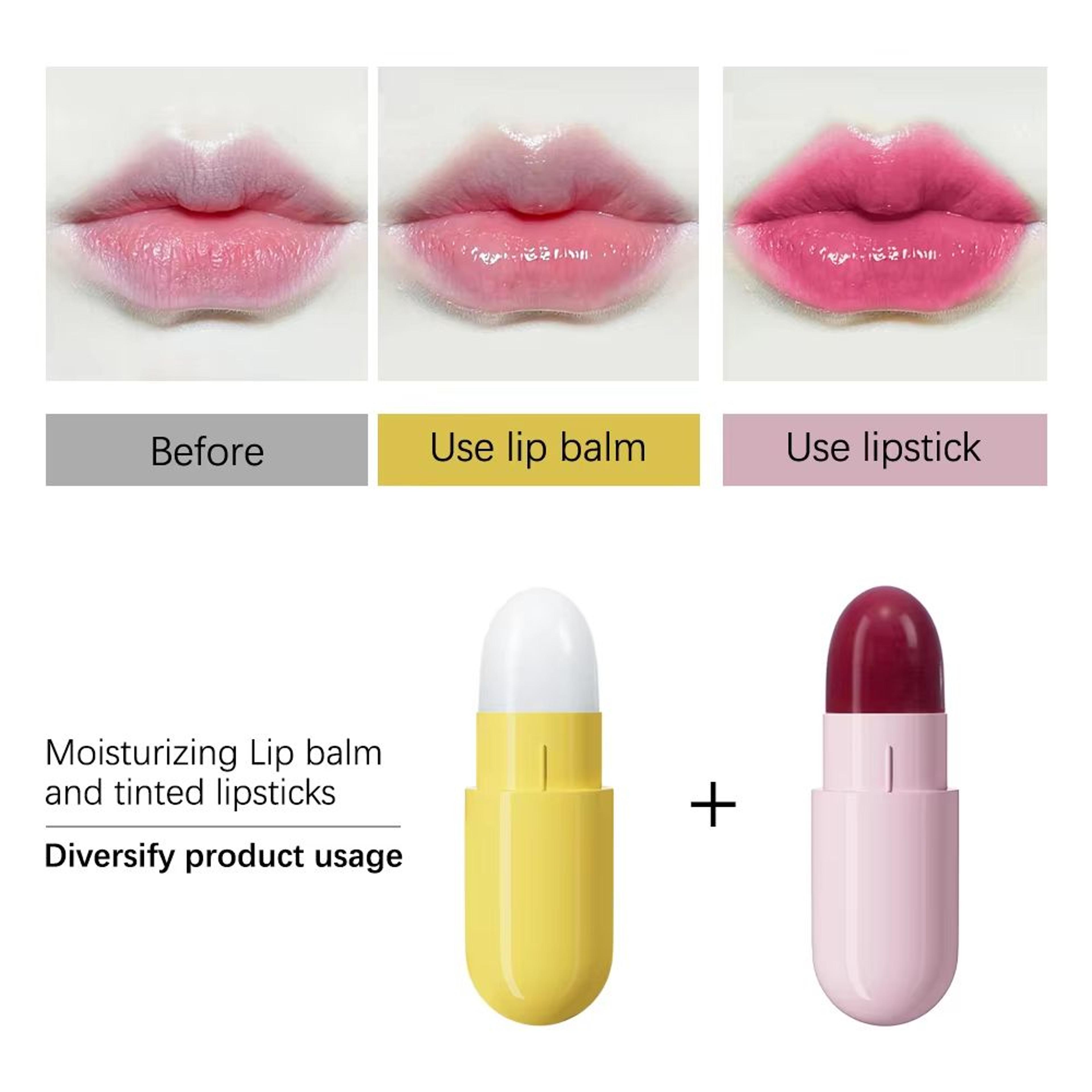 CapsuleCharm Mini Capsule Lipstick Set  Moisturizing Capsule Lipstick Set With Waterproof Mini Lips 5