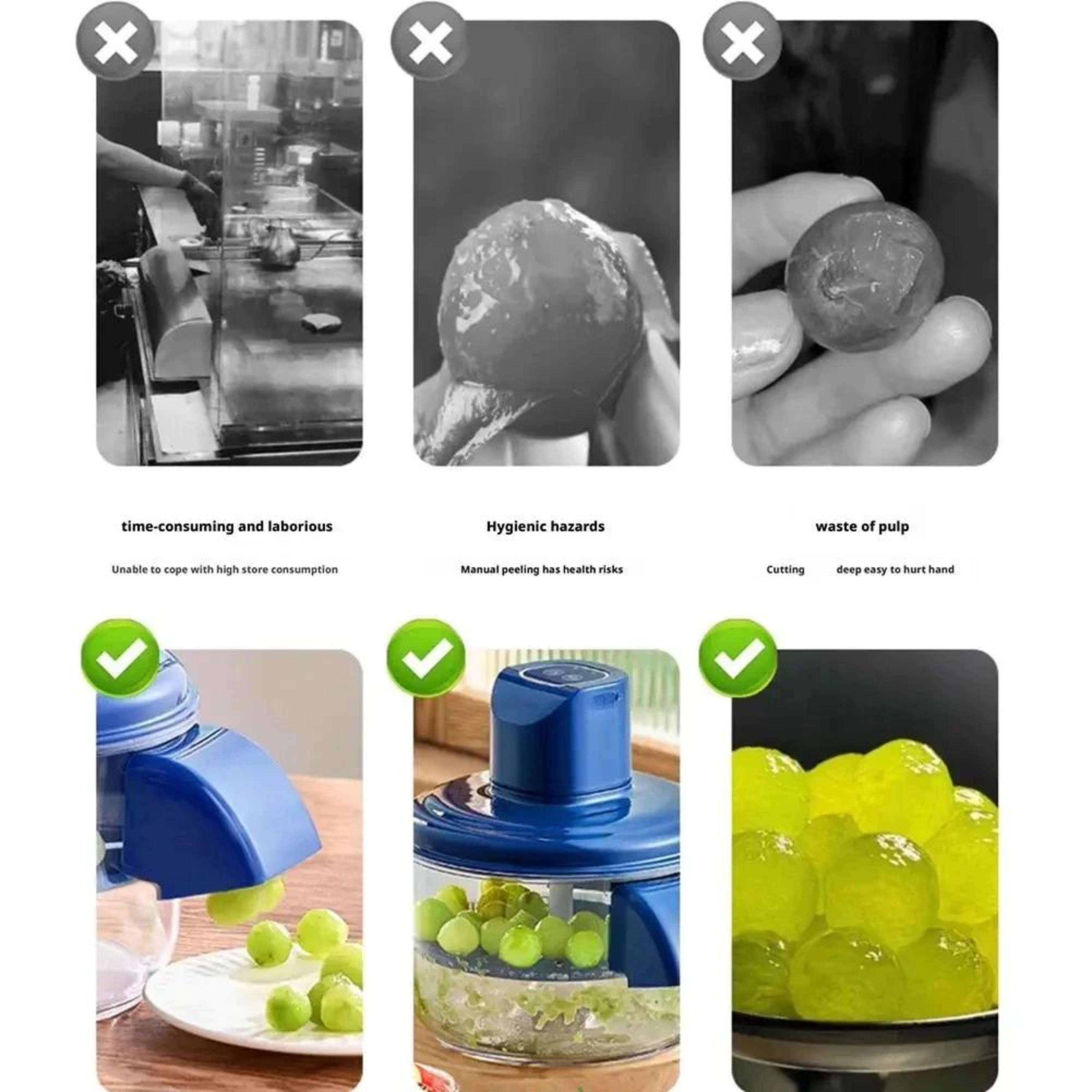 Rechargeable Electric Grape Peeler For Grapes Cherry Tomatoes And Garlic 5
