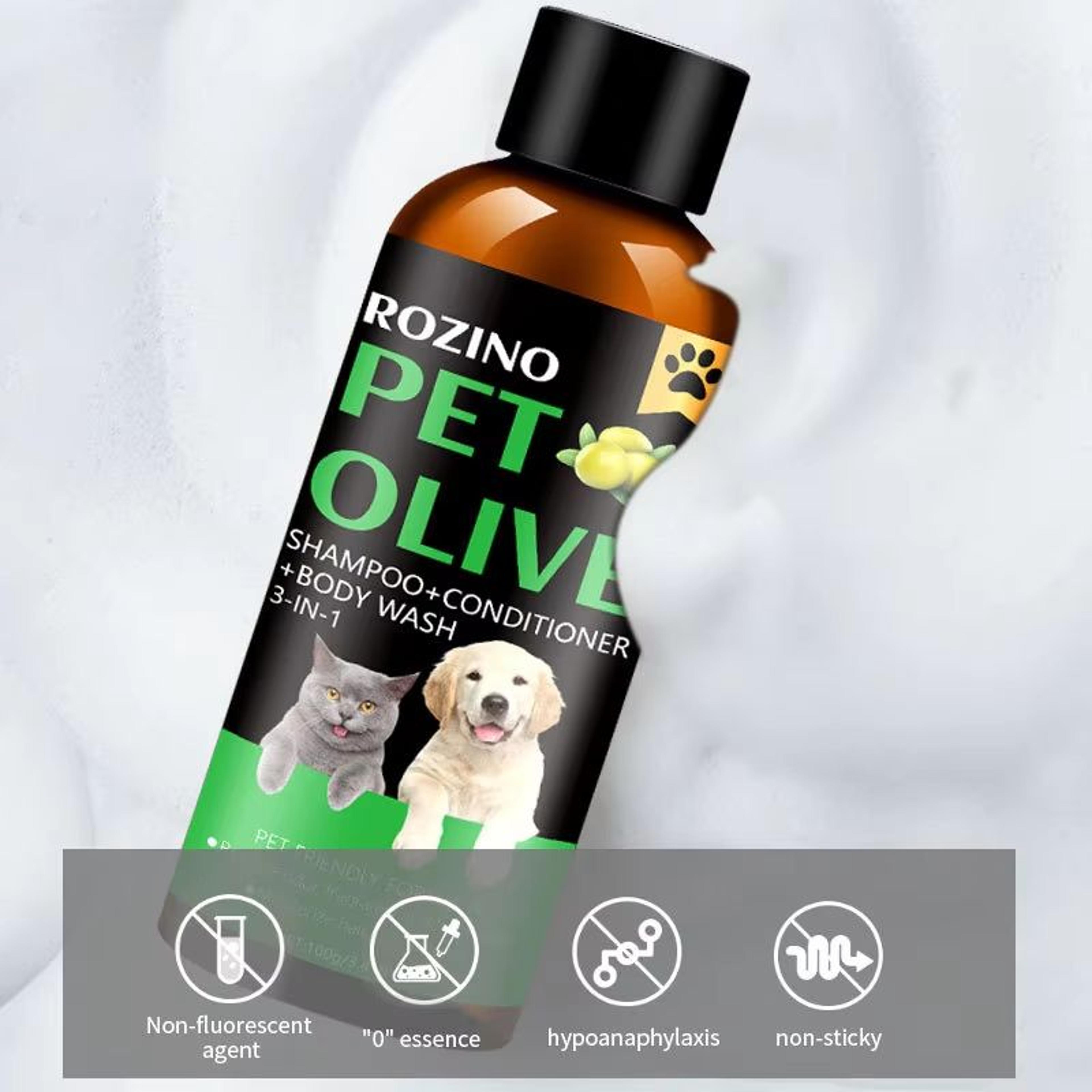 Olive Pet Shampoo And Conditioner For Cats And Dogs Gentle Moisturizing Shower Gel 3