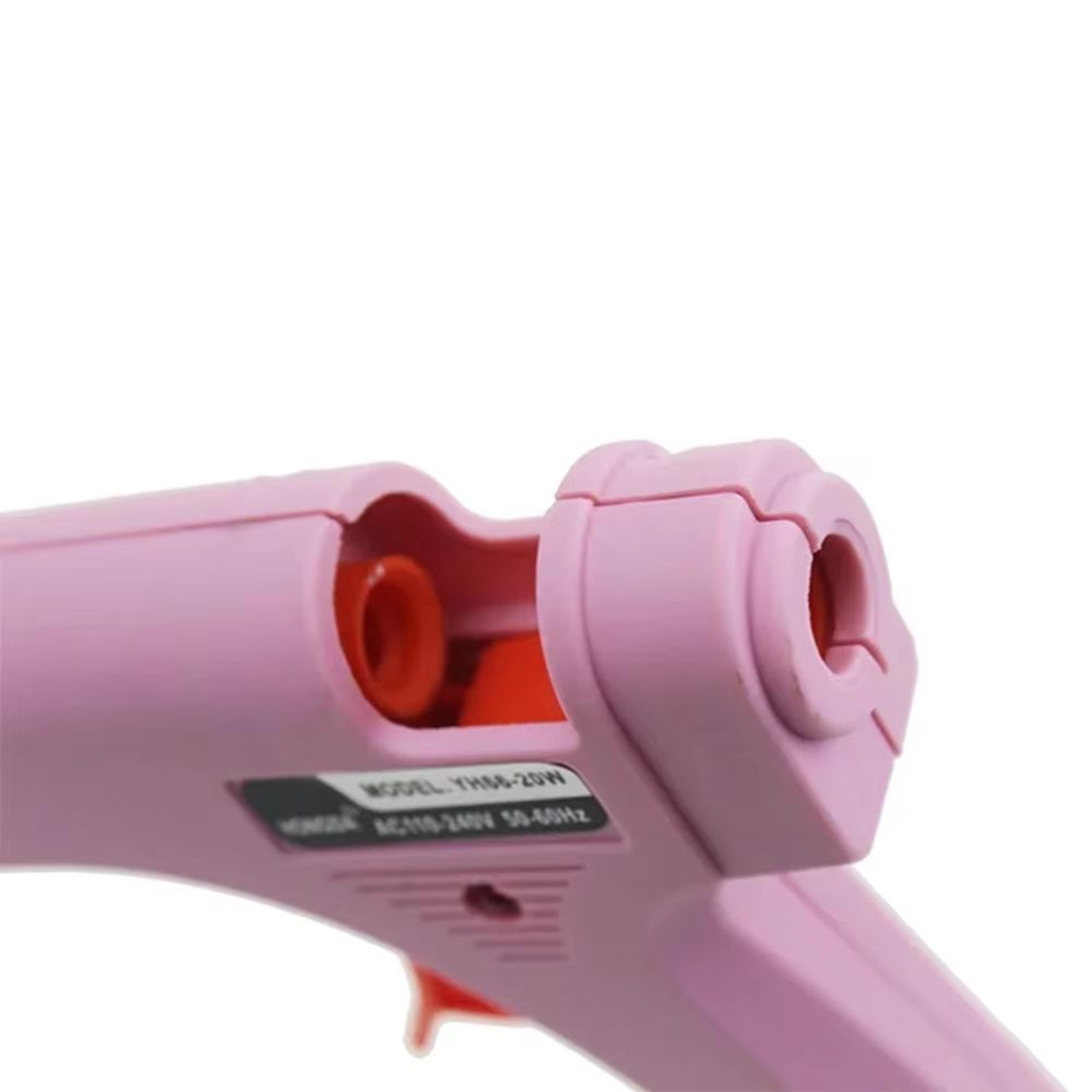 Professional 20W Mini Hot Melt Glue Gun With Trigger Blue Repair Tool US Plug 3