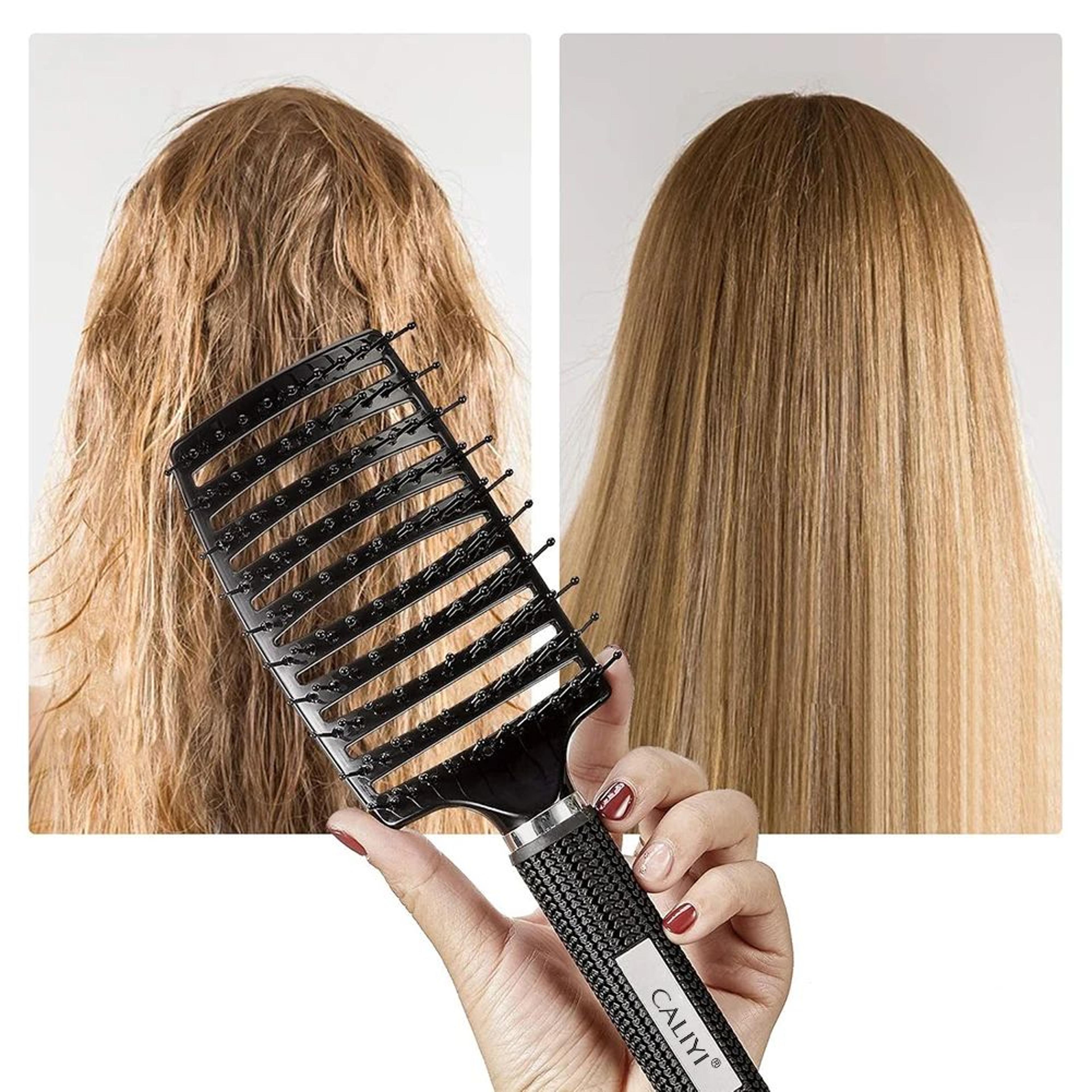 Professional Curved Vented Blow Dry Hair Brush For Fast Styling And Detangling 5