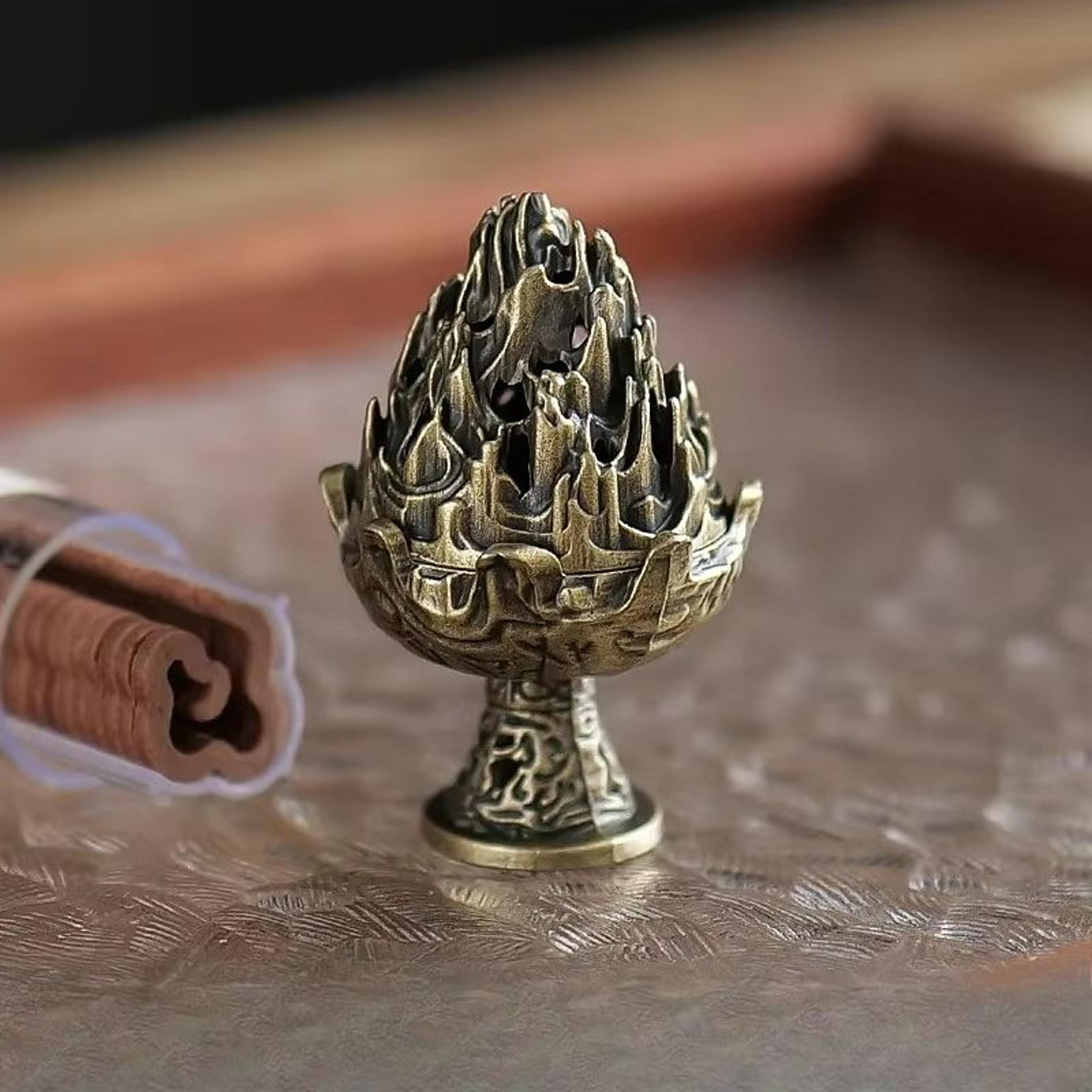 Boshan Mountain Incense Burner Mini Tabletop Zen Decor Portable Aromatherapy Holder 3