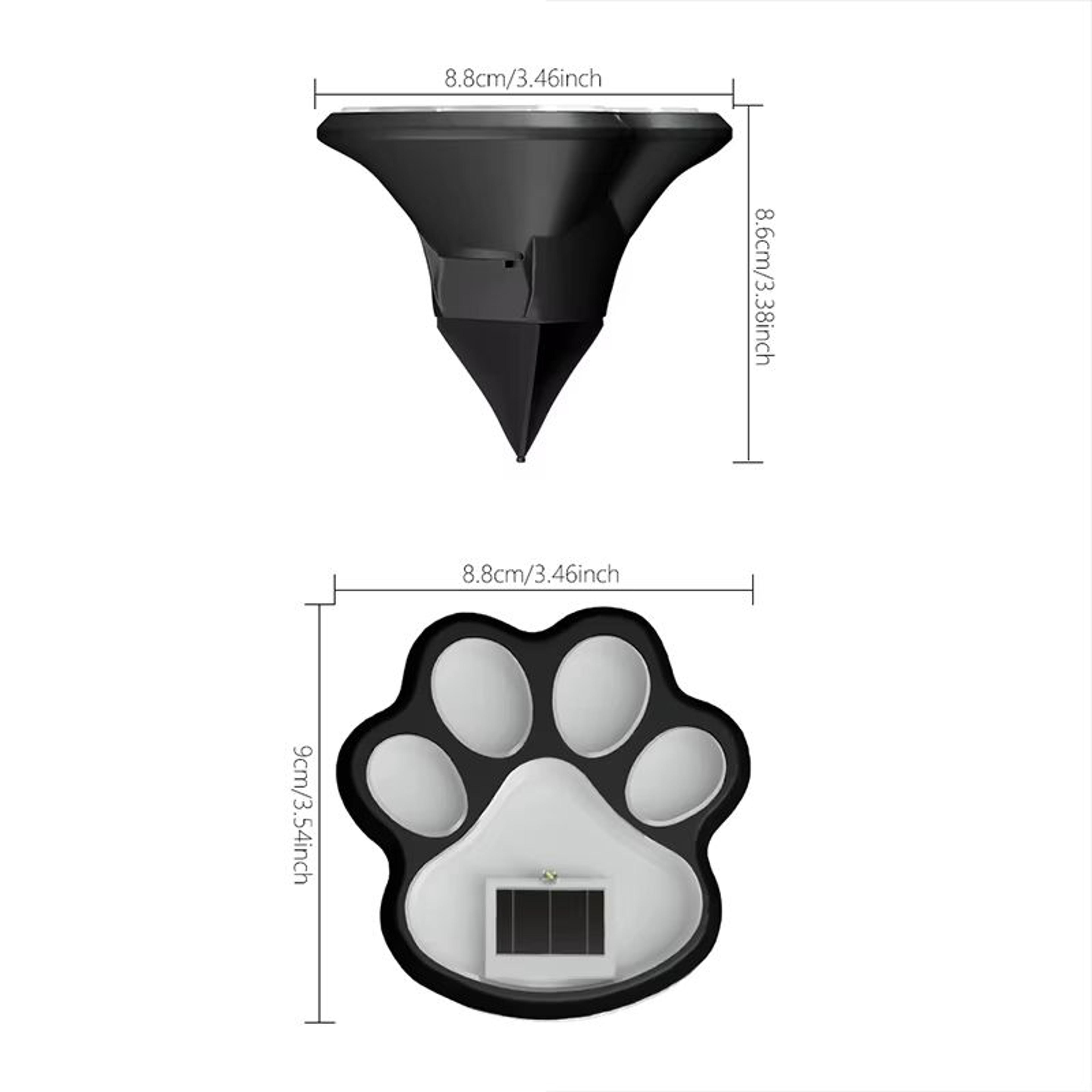 Solar Paw Print LED Garden Lights Waterproof Outdoor Pathway Lawn Decor 1