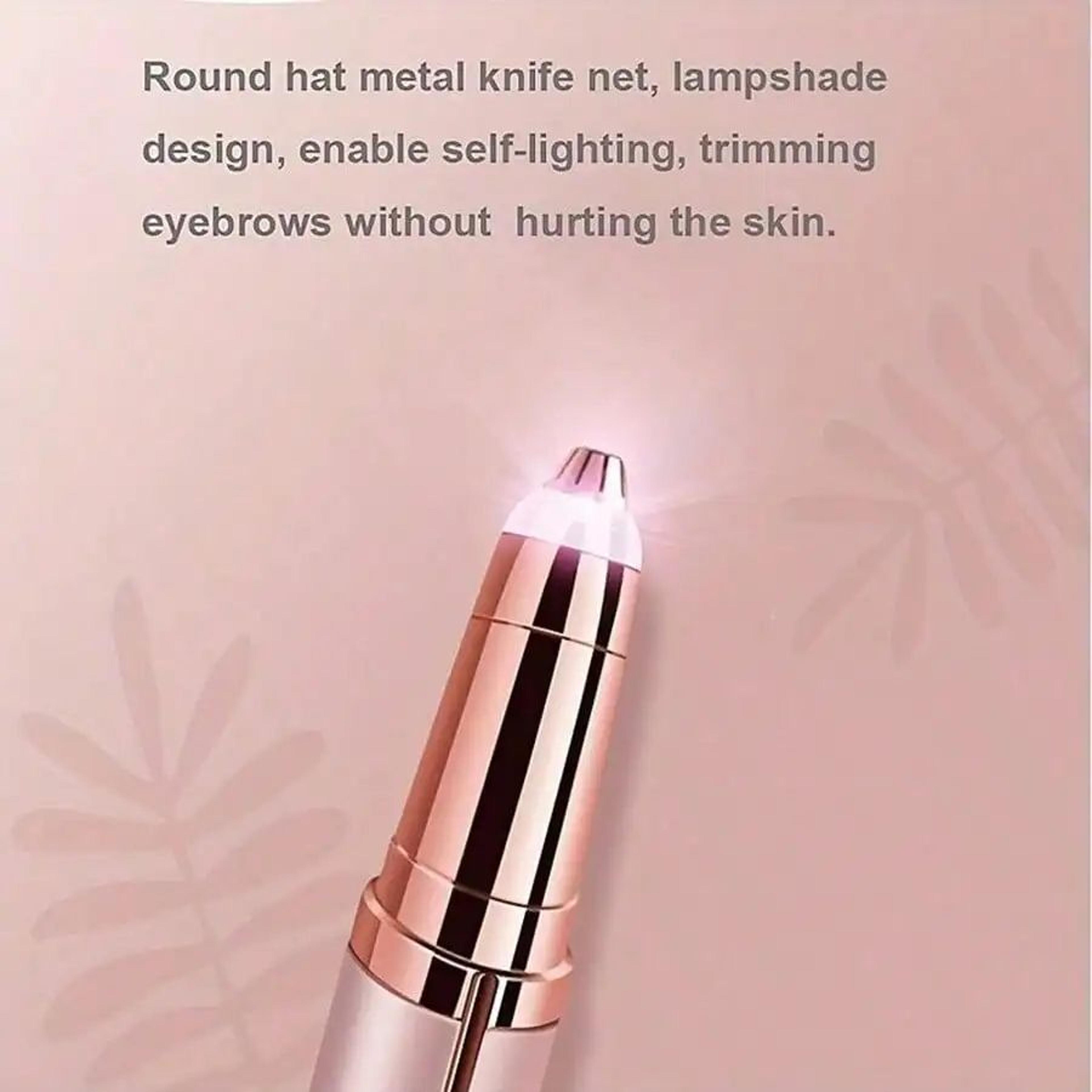 Portable Electric Eyebrow Trimmer Painless Facial Hair Remover USB Rechargeable Precision Shaver 4