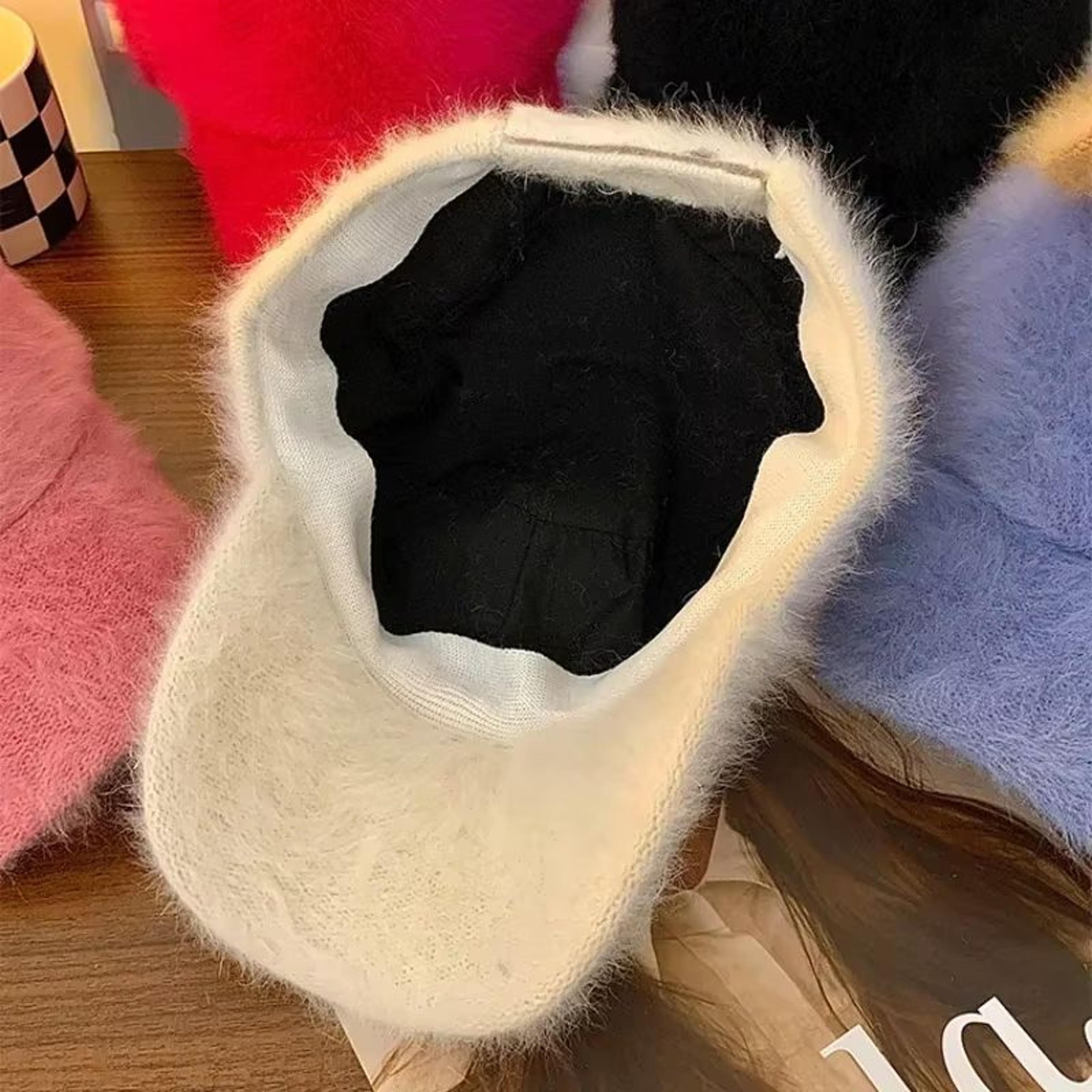 SoftFluff Rabbit Plush Baseball Cap For Women With Slim Face Fit 4