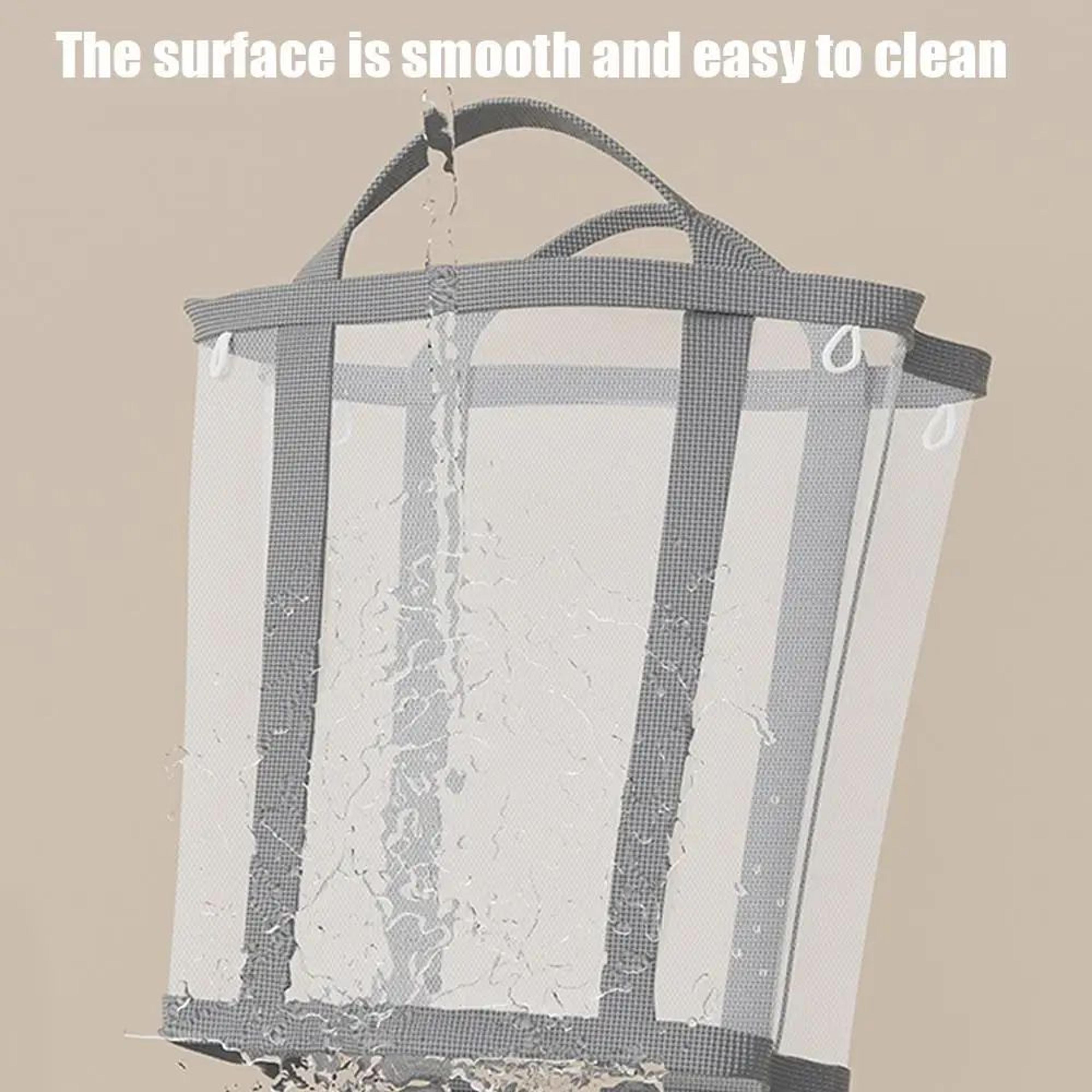 FlexiFold Laundry Basket Bag With Handles For Clothes And Toy Storage 3