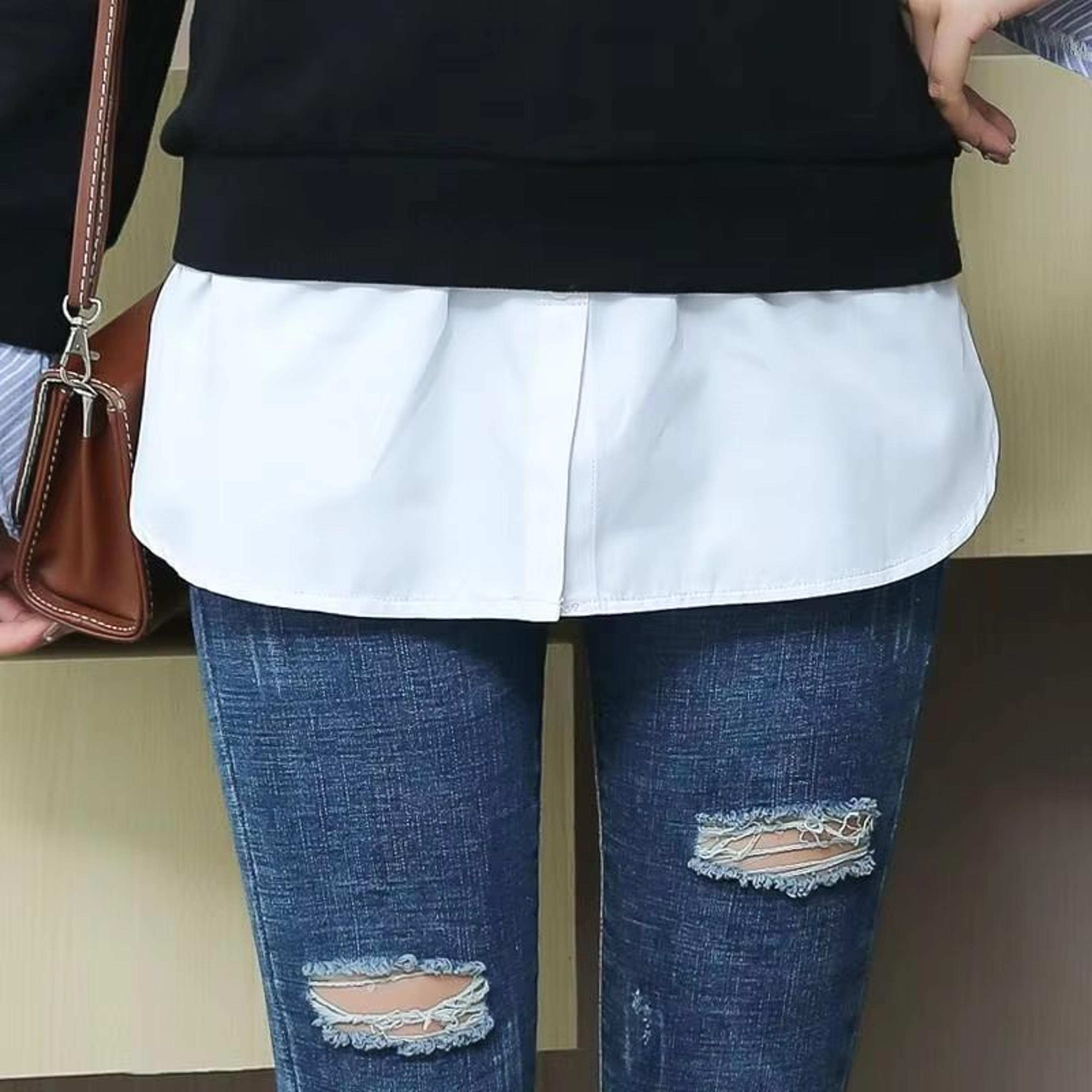 Adjustable Shirt Extender For Women Layered Faux Hem Underskirt 2