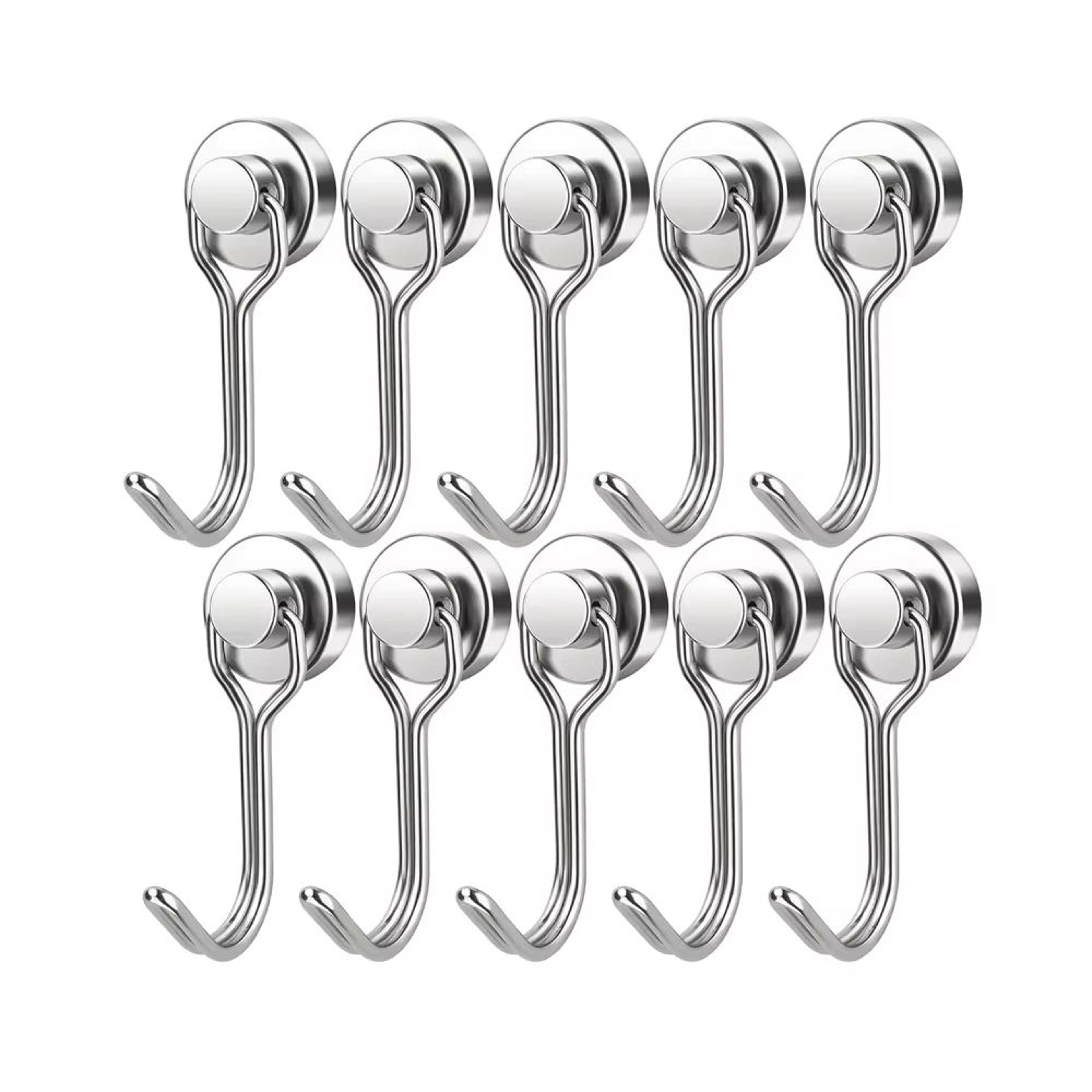 Heavy Duty Magnetic Swivel Hooks Neodymium Cruise Hooks For Fridge Grill And Locker Storage 10