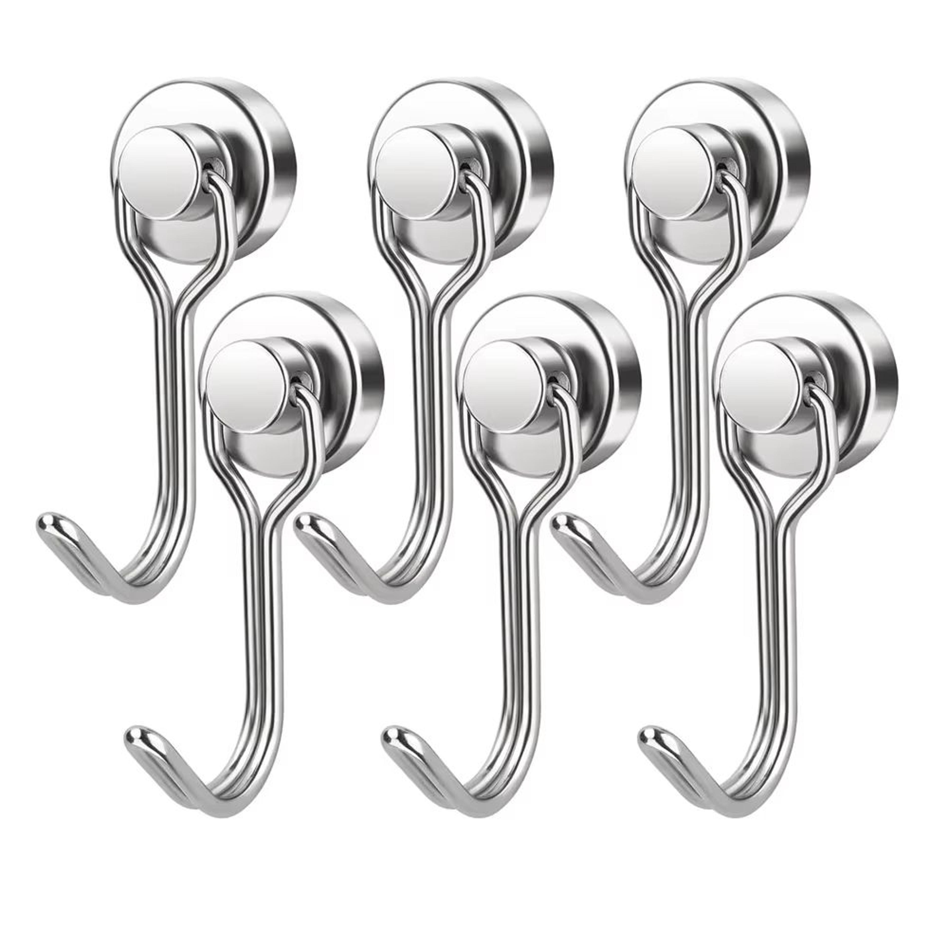 Heavy Duty Magnetic Swivel Hooks Neodymium Cruise Hooks For Fridge Grill And Locker Storage 8
