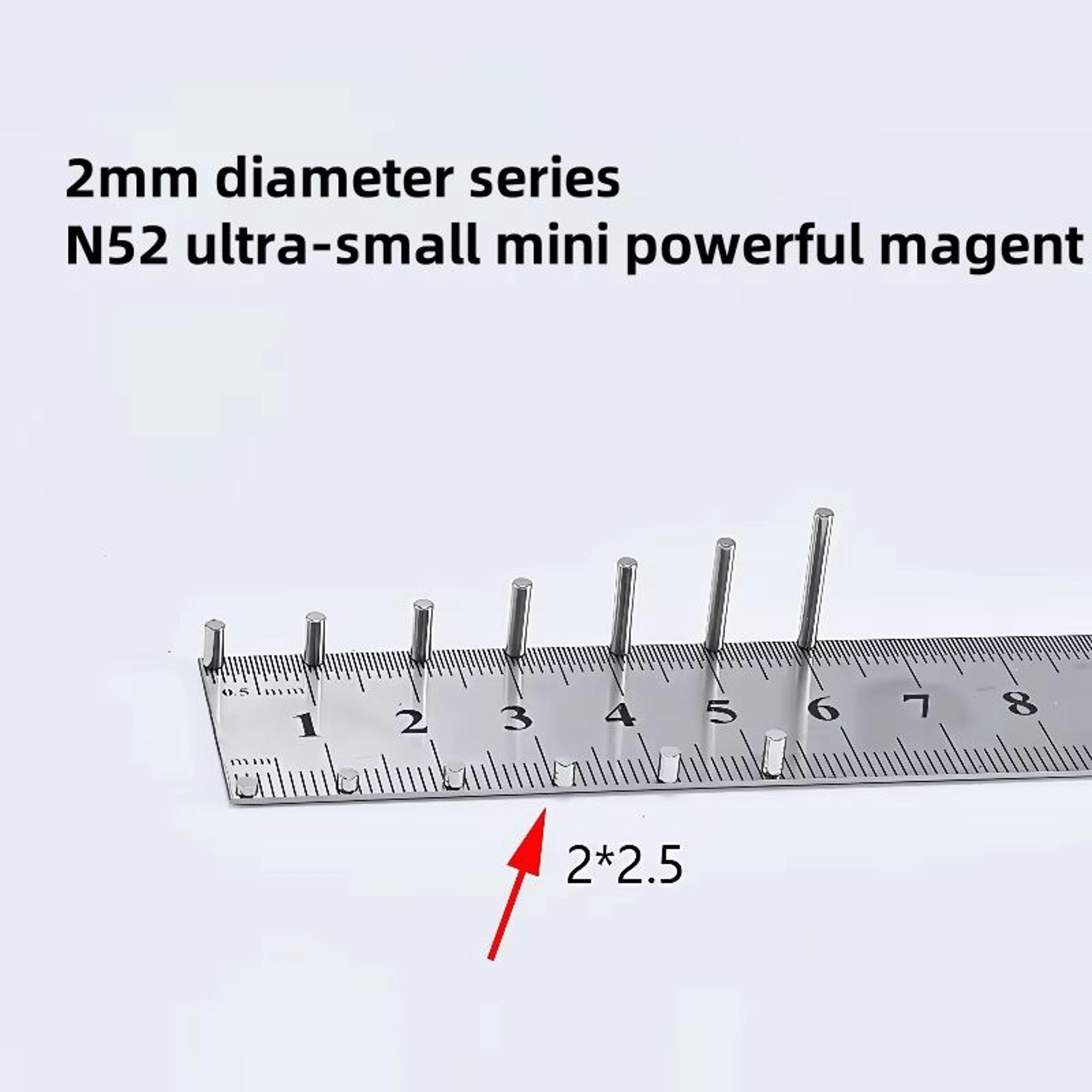 N52 Mini Neodymium Magnets Set  Strong Mini Magnets 2mm UltraPowerful Refrigerator  Craft Magnets 1 9