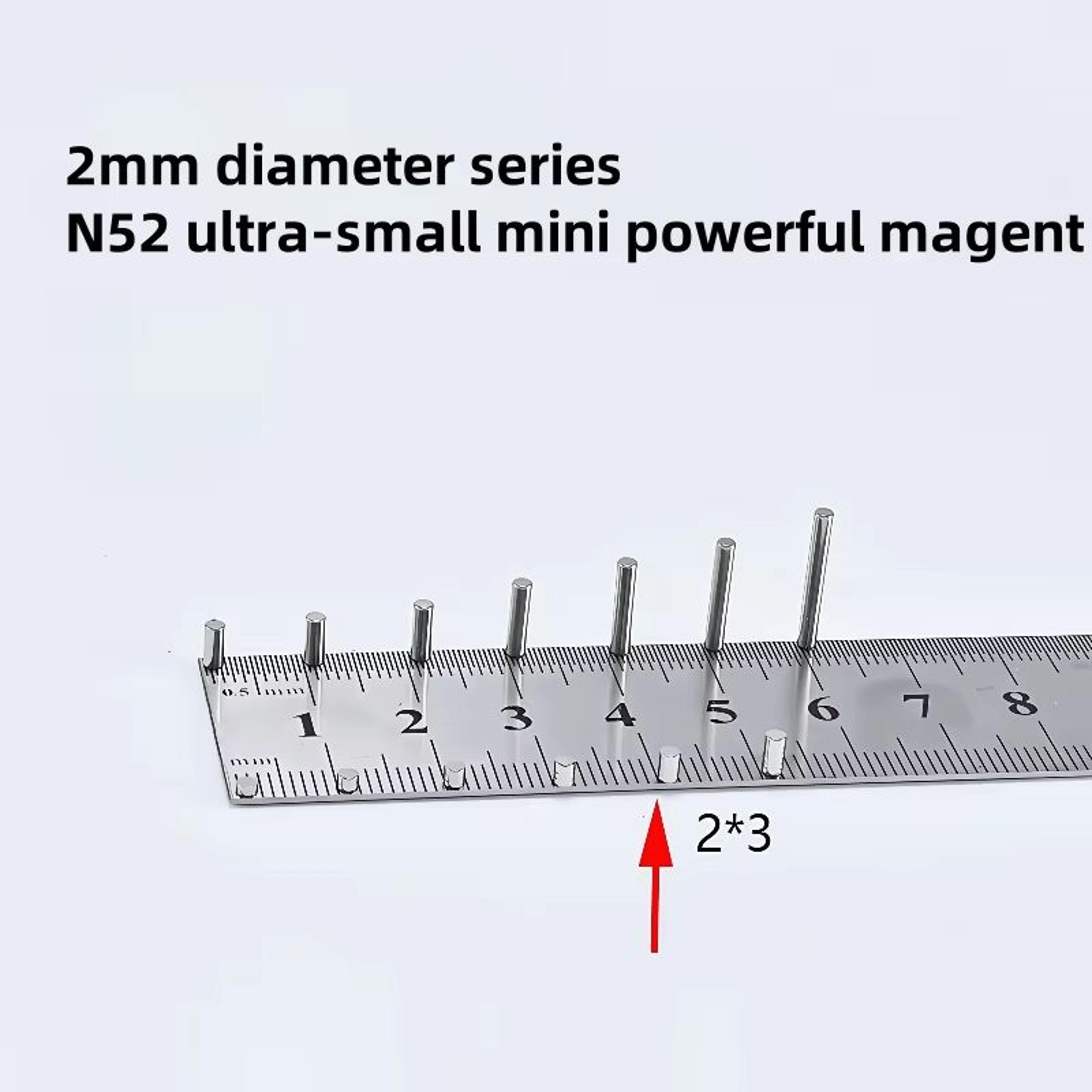 N52 Mini Neodymium Magnets Set  Strong Mini Magnets 2mm UltraPowerful Refrigerator  Craft Magnets 1 10