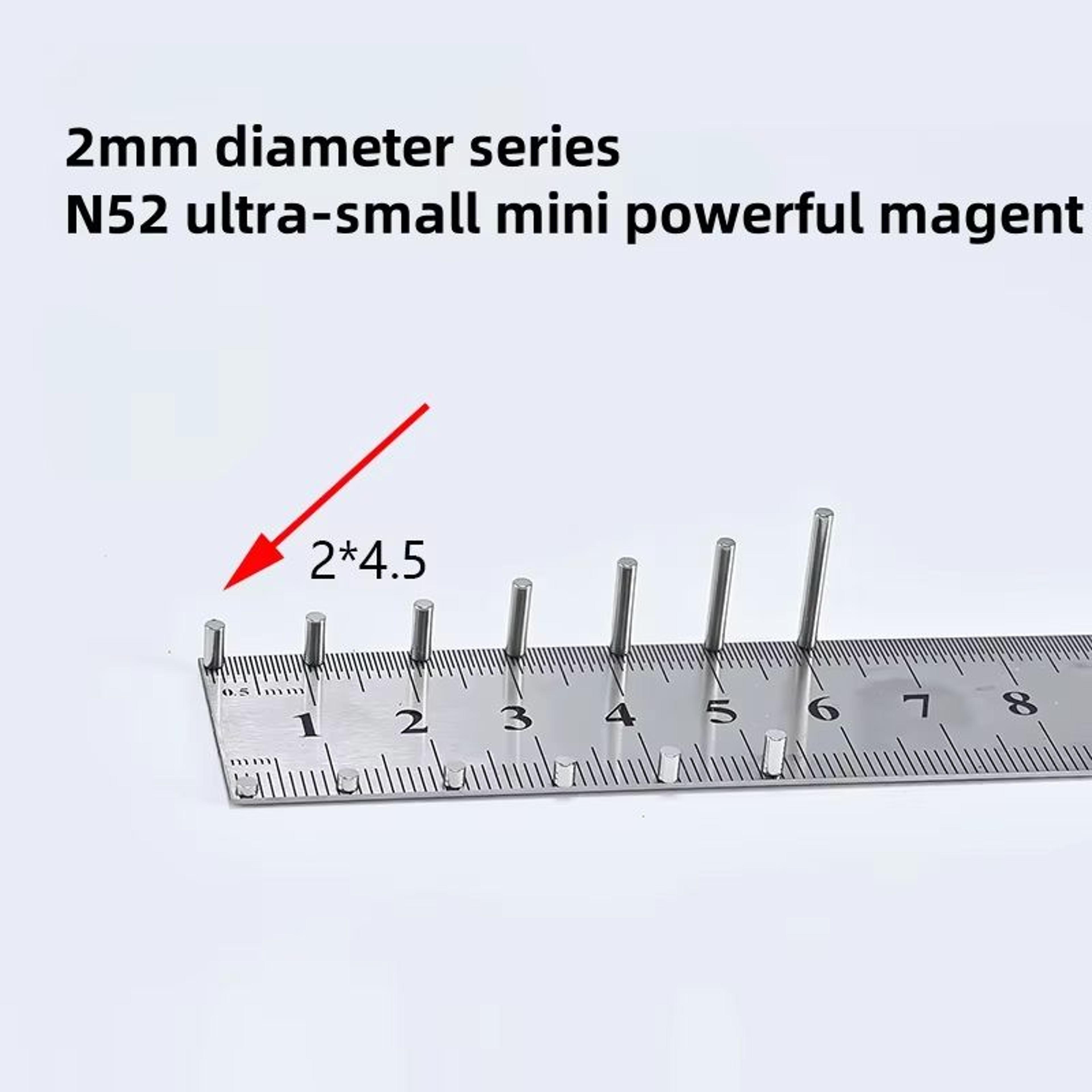 N52 Mini Neodymium Magnets Set  Strong Mini Magnets 2mm UltraPowerful Refrigerator  Craft Magnets 1 12