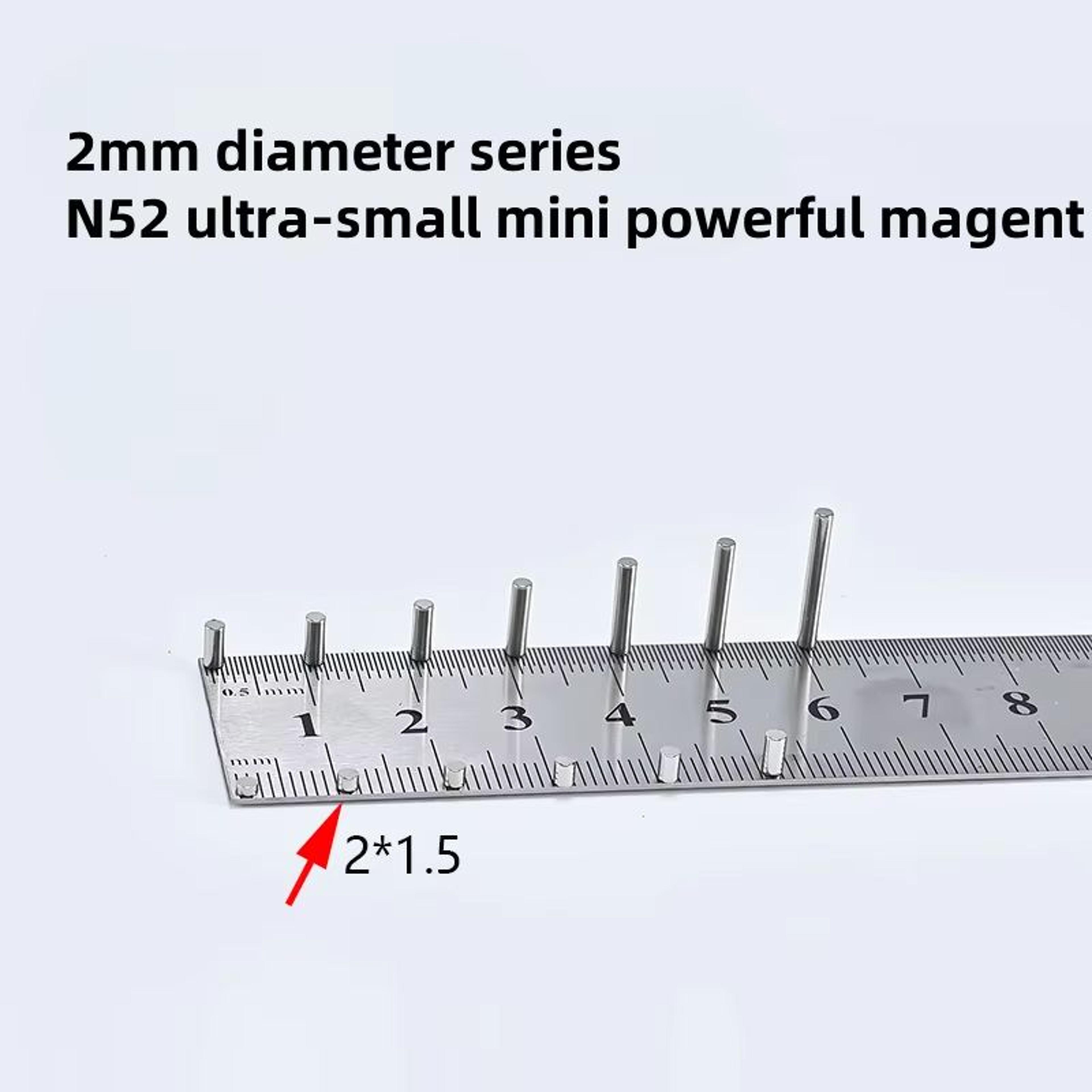 N52 Mini Neodymium Magnets Set  Strong Mini Magnets 2mm UltraPowerful Refrigerator  Craft Magnets 1 7