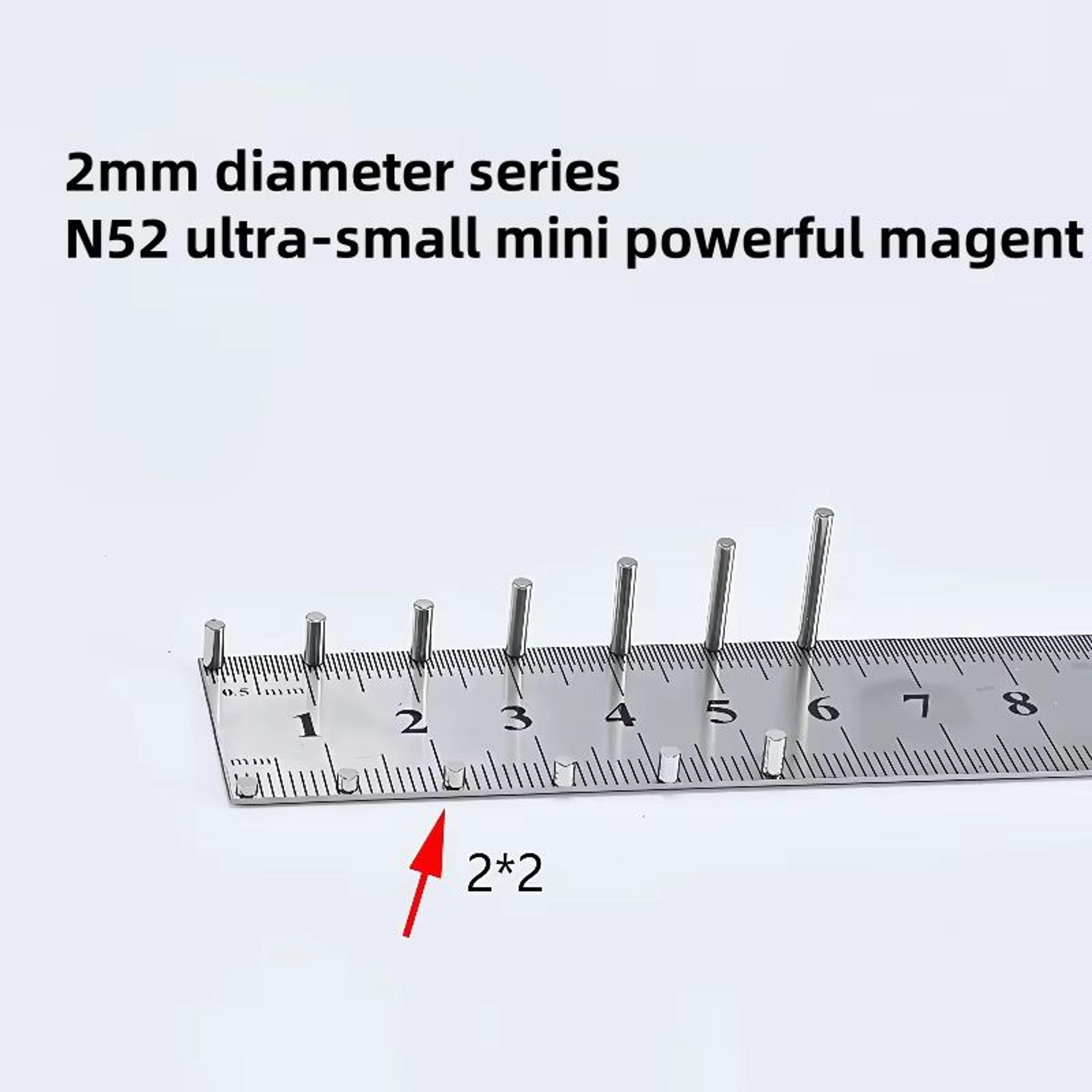 N52 Mini Neodymium Magnets Set  Strong Mini Magnets 2mm UltraPowerful Refrigerator  Craft Magnets 1 8