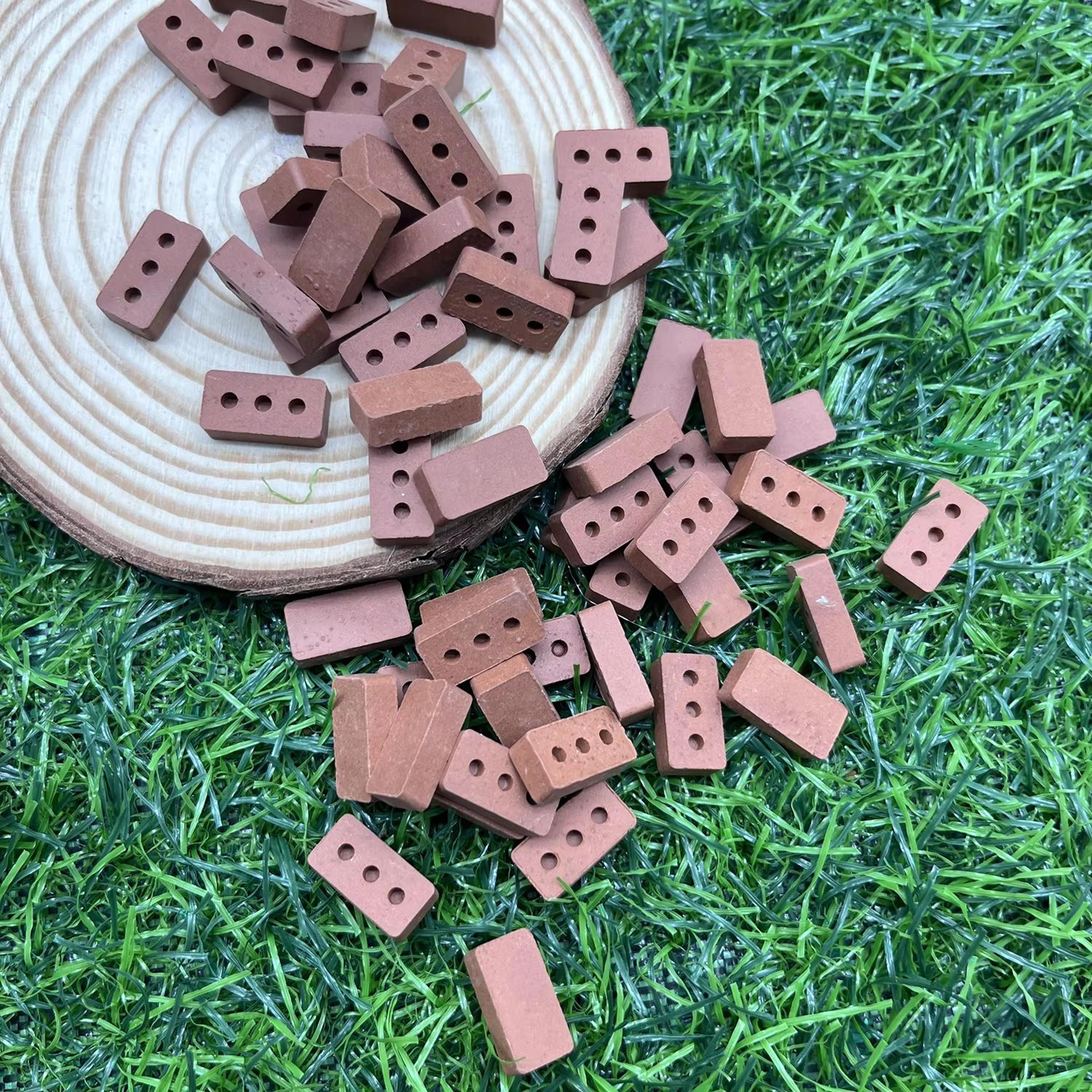 Mini Clay Brick Set For DIY Figurines  Architectural Displays 100PCS 6