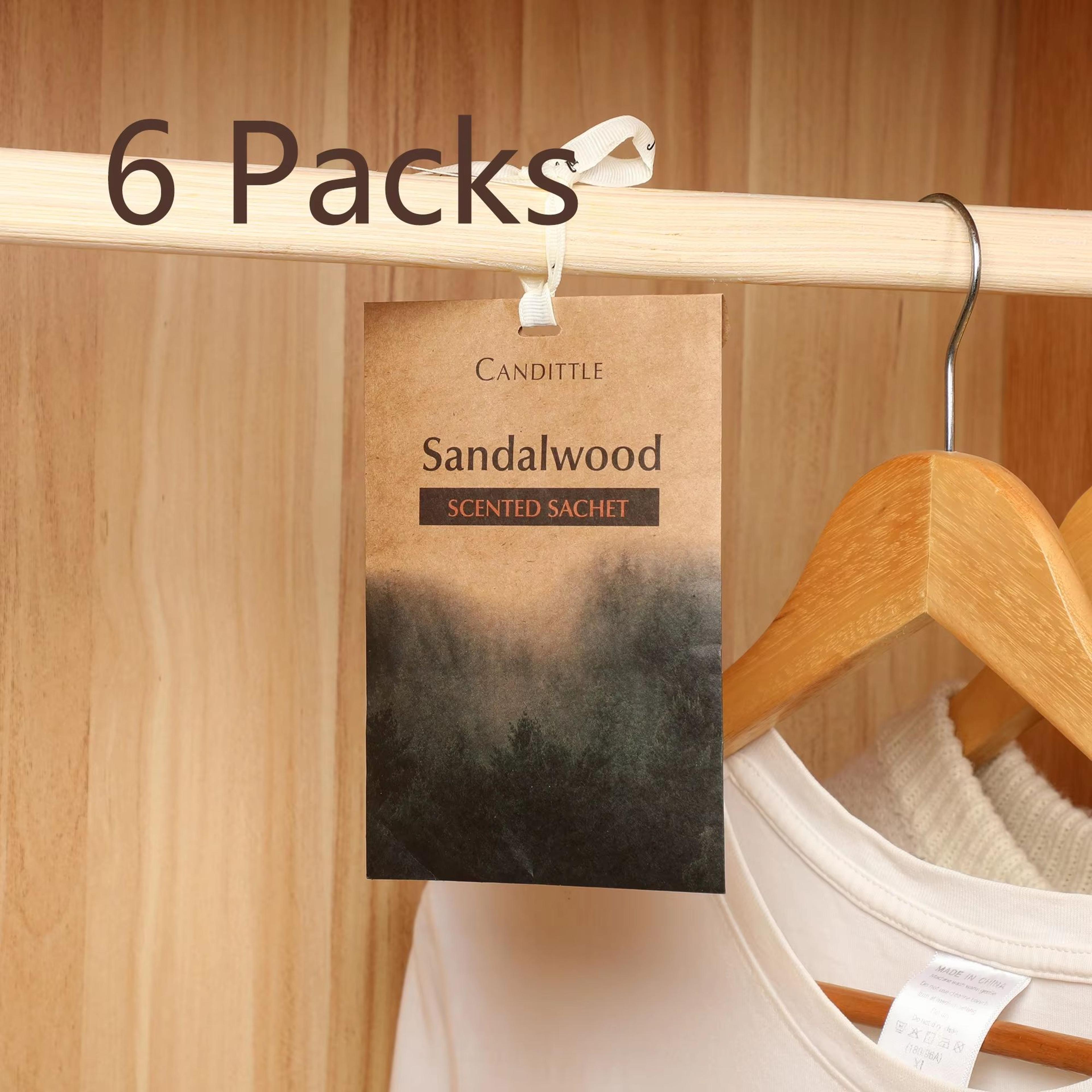 6Pack Oud Lavender Sandalwood Scented Sachet Set LongLasting Closet  Car Freshener 11