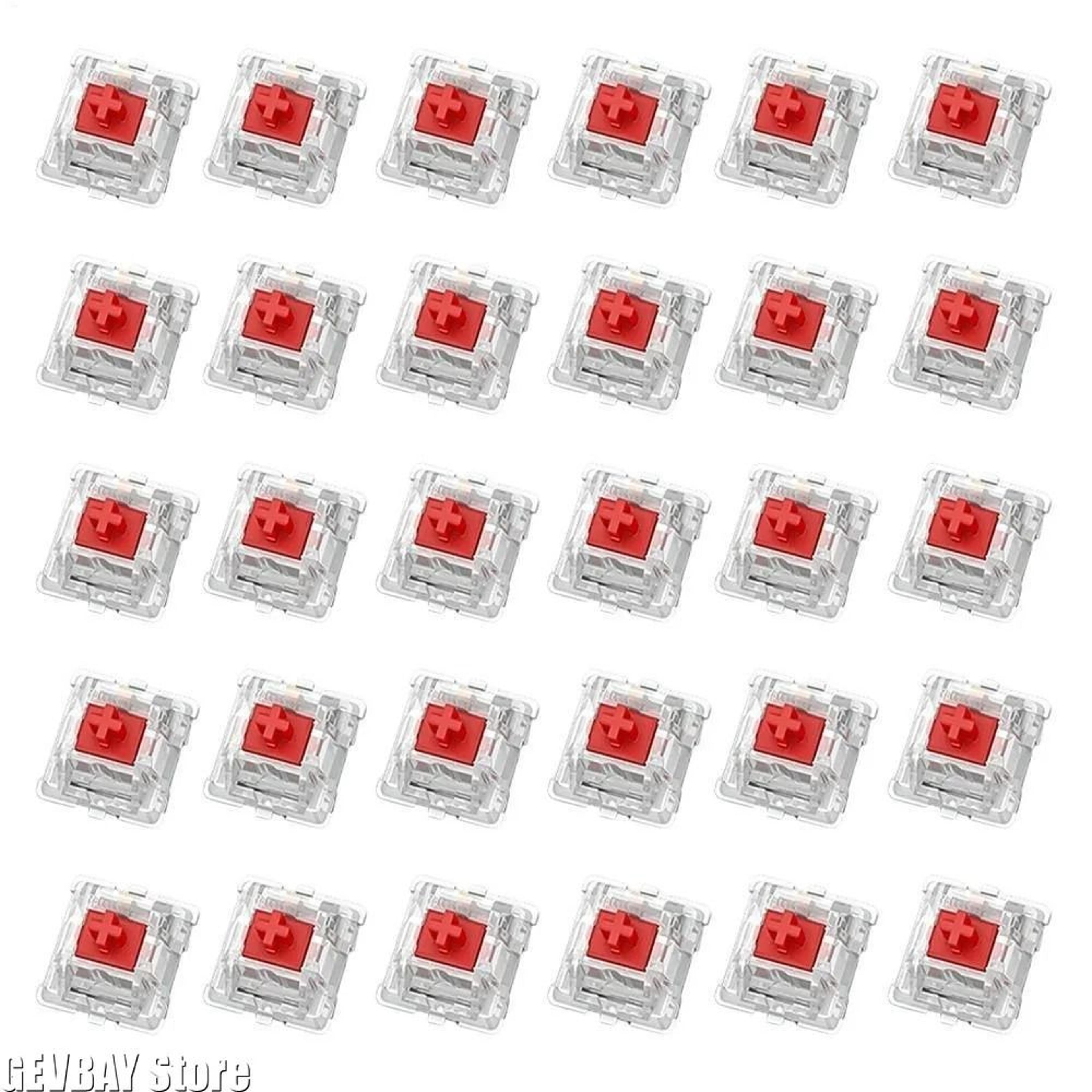 30PCS Mechanical Keyboard Tactile Switch Set  2 Pin Clicker Replacement For DIY Keyboards 3