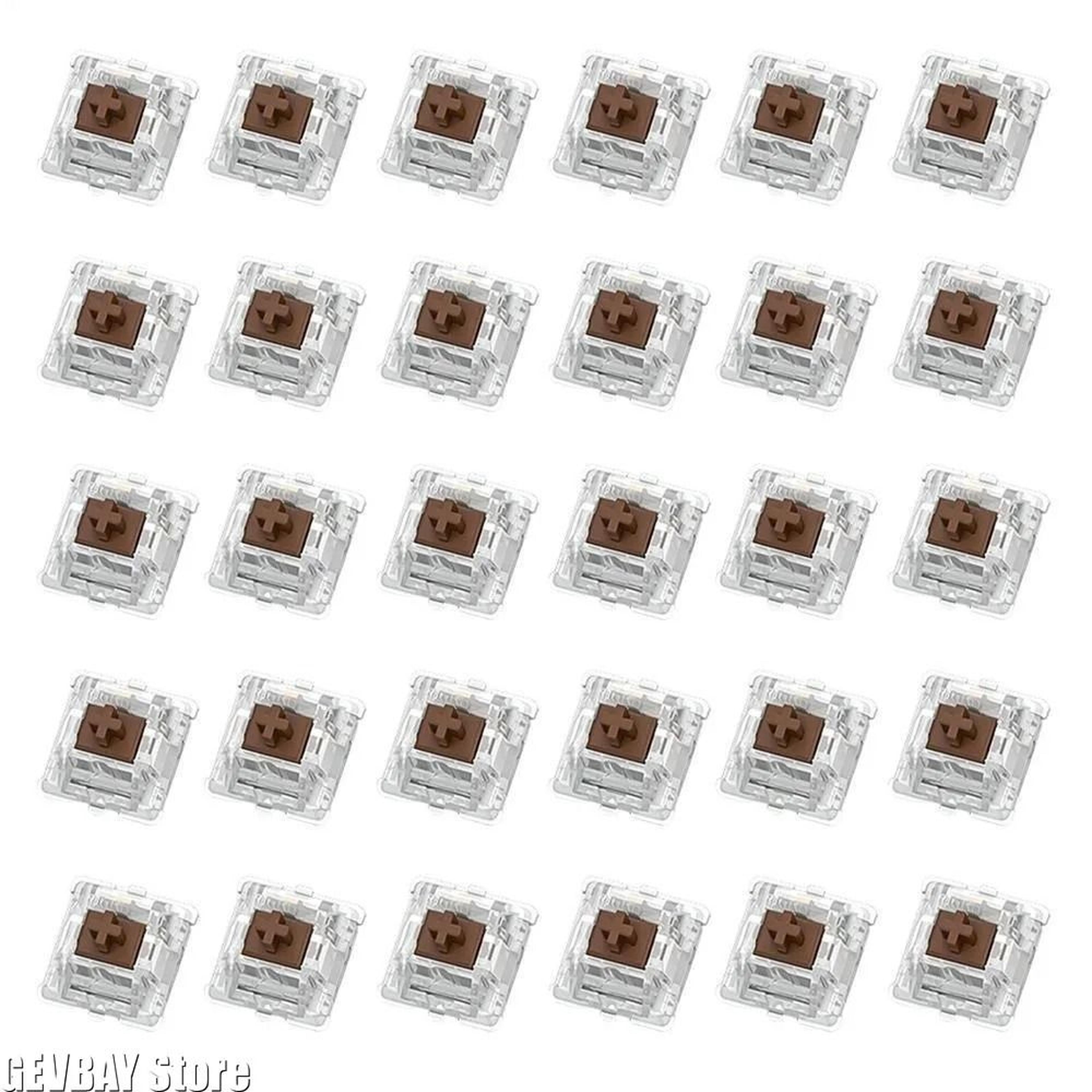 30PCS Mechanical Keyboard Tactile Switch Set  2 Pin Clicker Replacement For DIY Keyboards 4