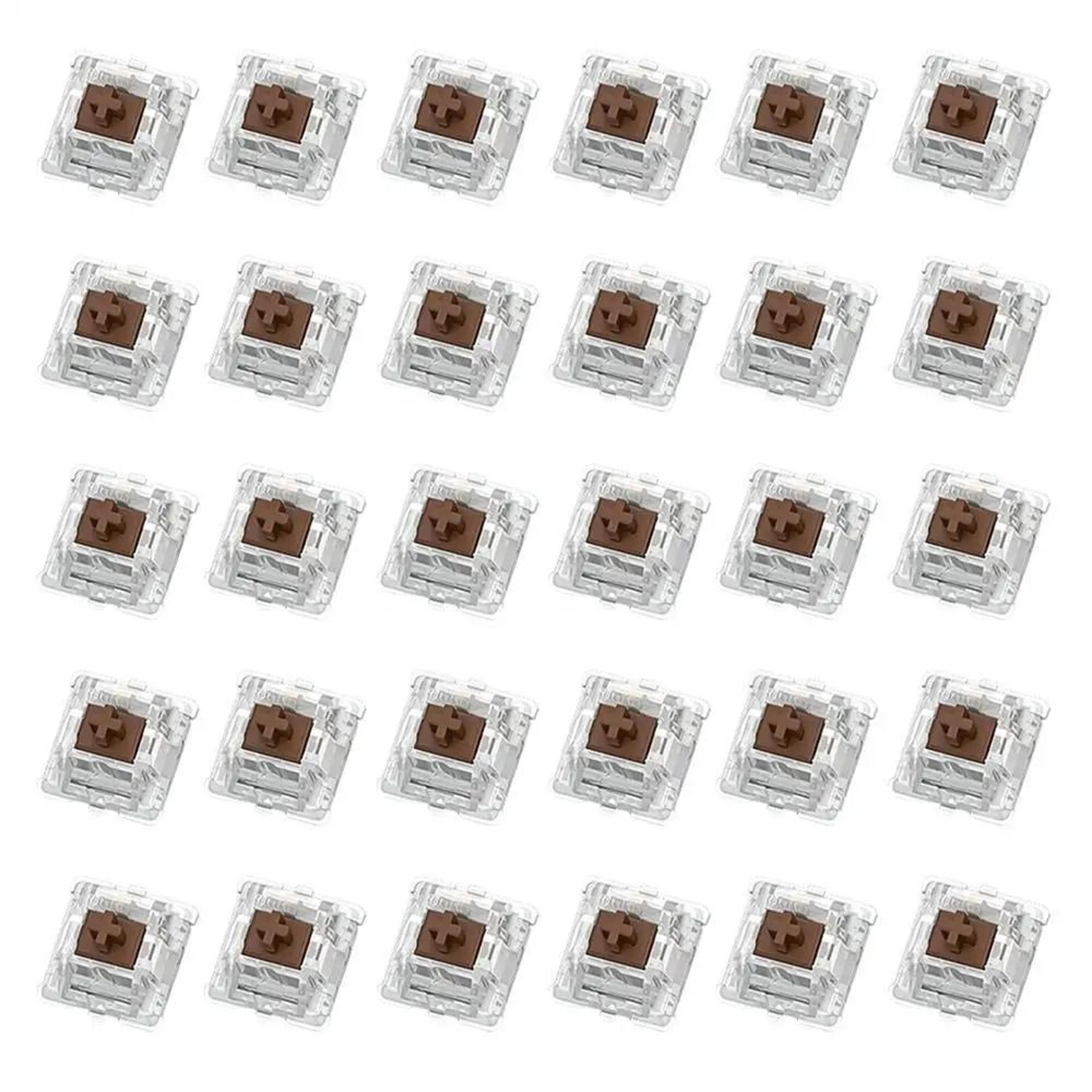 30PCS Mechanical Keyboard Tactile Switch Set  2 Pin Clicker Replacement For DIY Keyboards 9