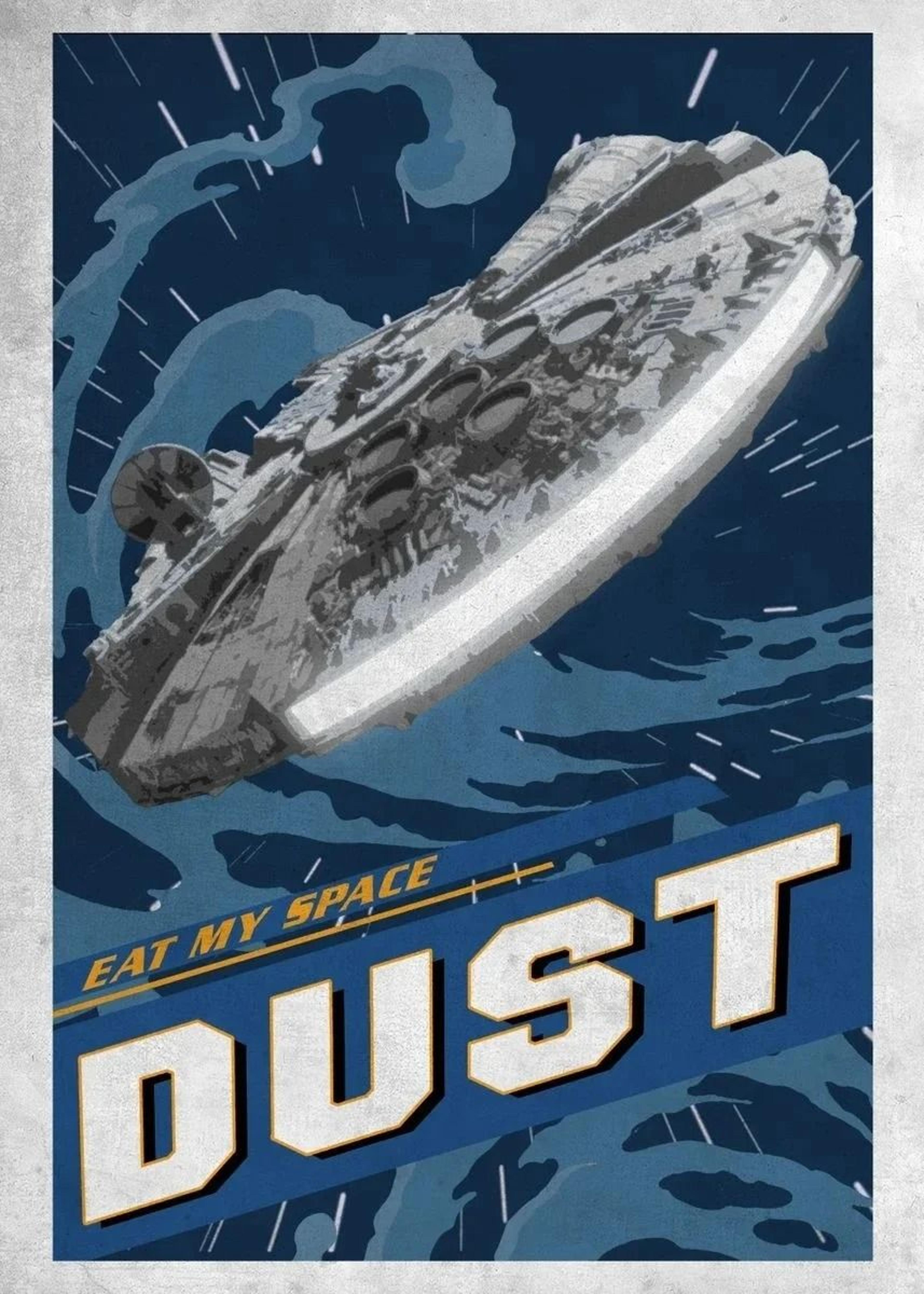 Galactic Retro Propaganda Canvas Poster Space Movie Wall Art 6